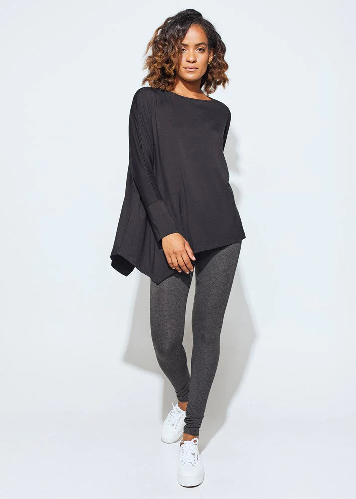 Susie Bamboo Top by Lou Lou Australia - Black