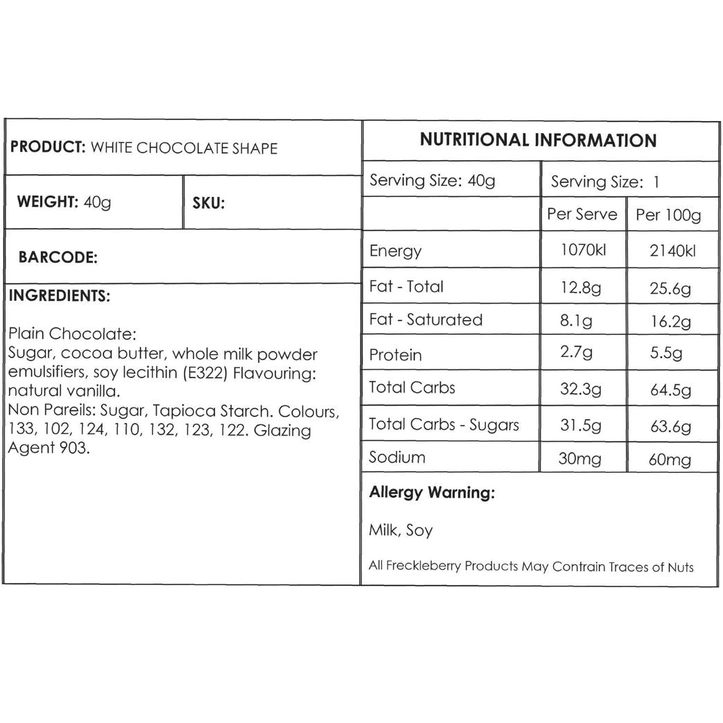 Freckle Heart - White