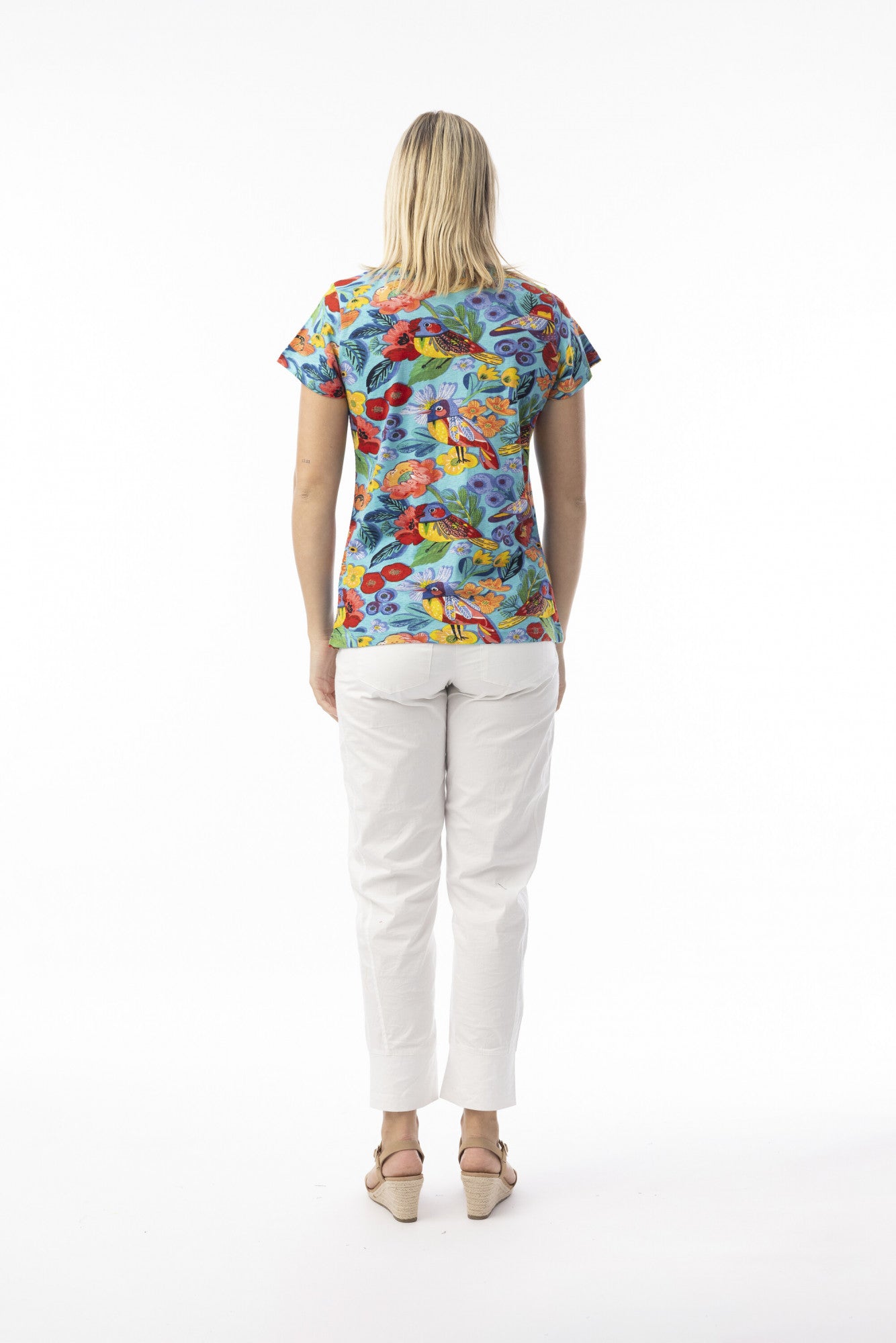 T-Shirt Crew by Orientique - Birds