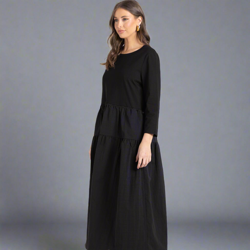 Crushed lux midi dress by Two-T's