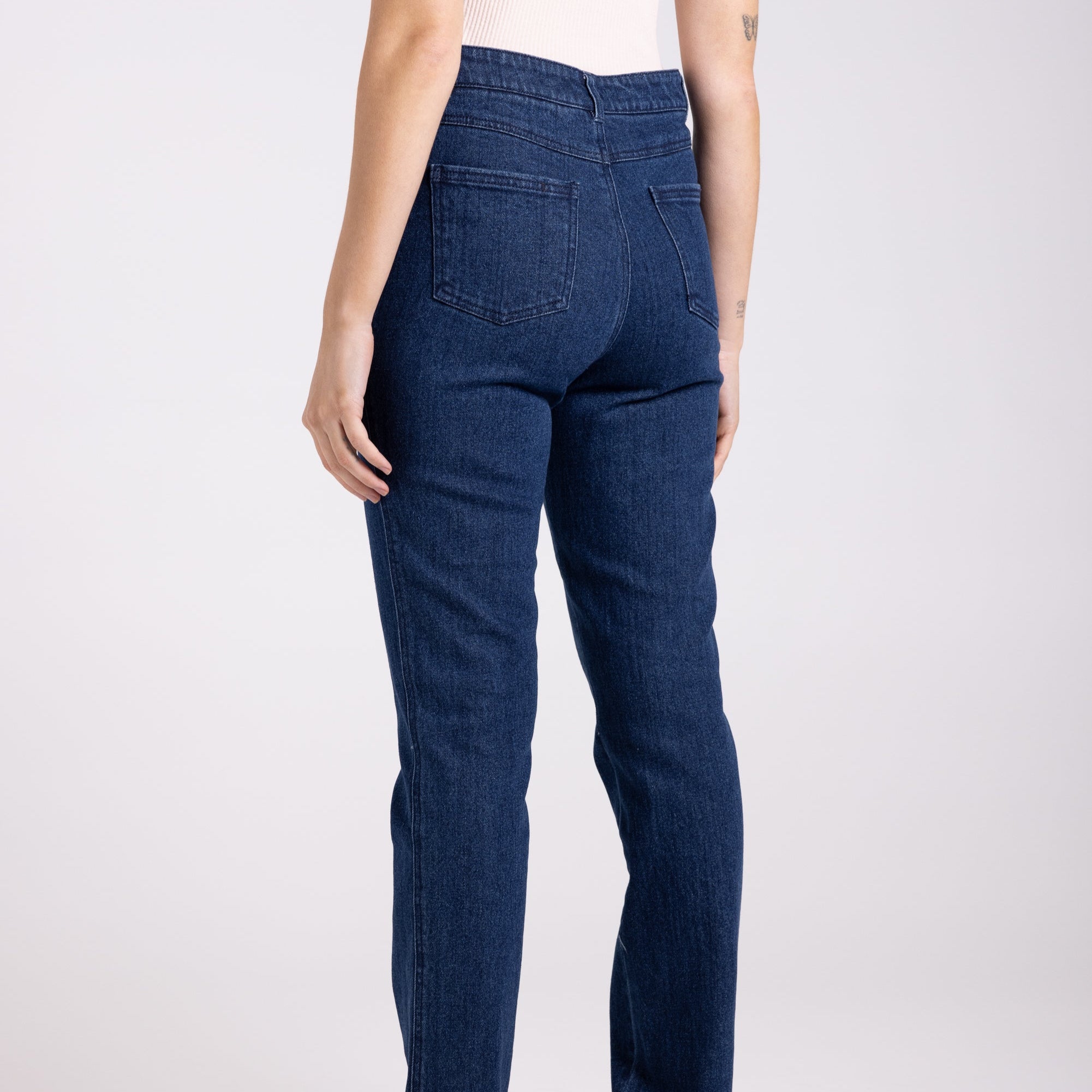 Denim straight leg jean by Two-T's