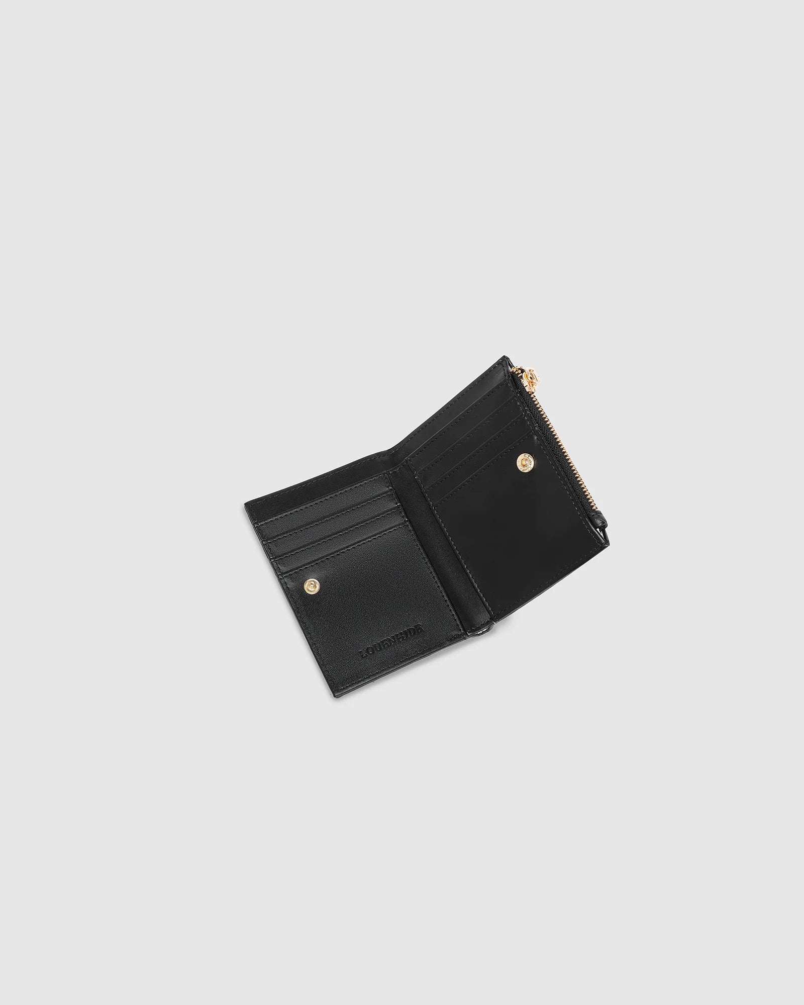 Lily Woven Wallet by Louenhide - Black