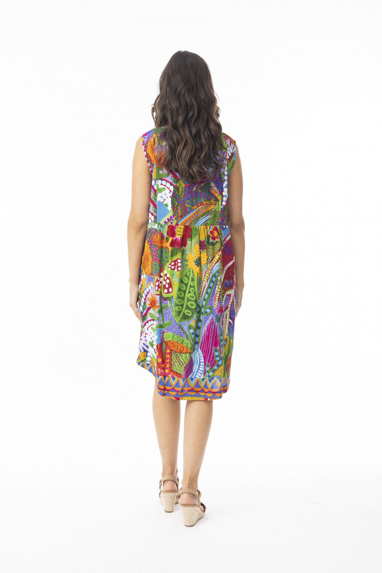 Ipanema Shift Dress by Orientique - Print