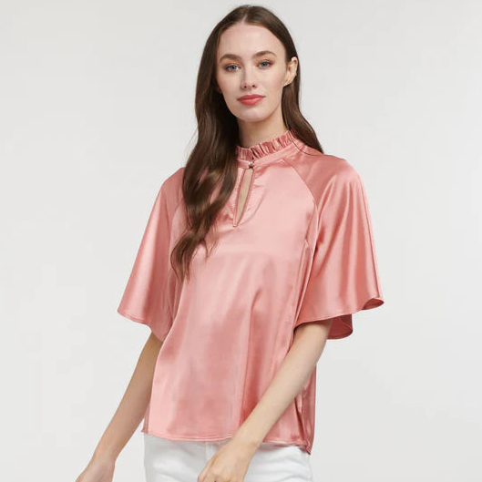 Angelica Satin Top - Sienna -By 365 Days