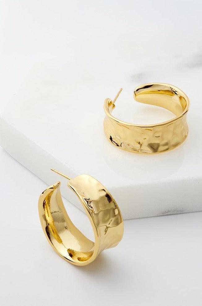 Bianca Hoop Earring by Zafino - Gold