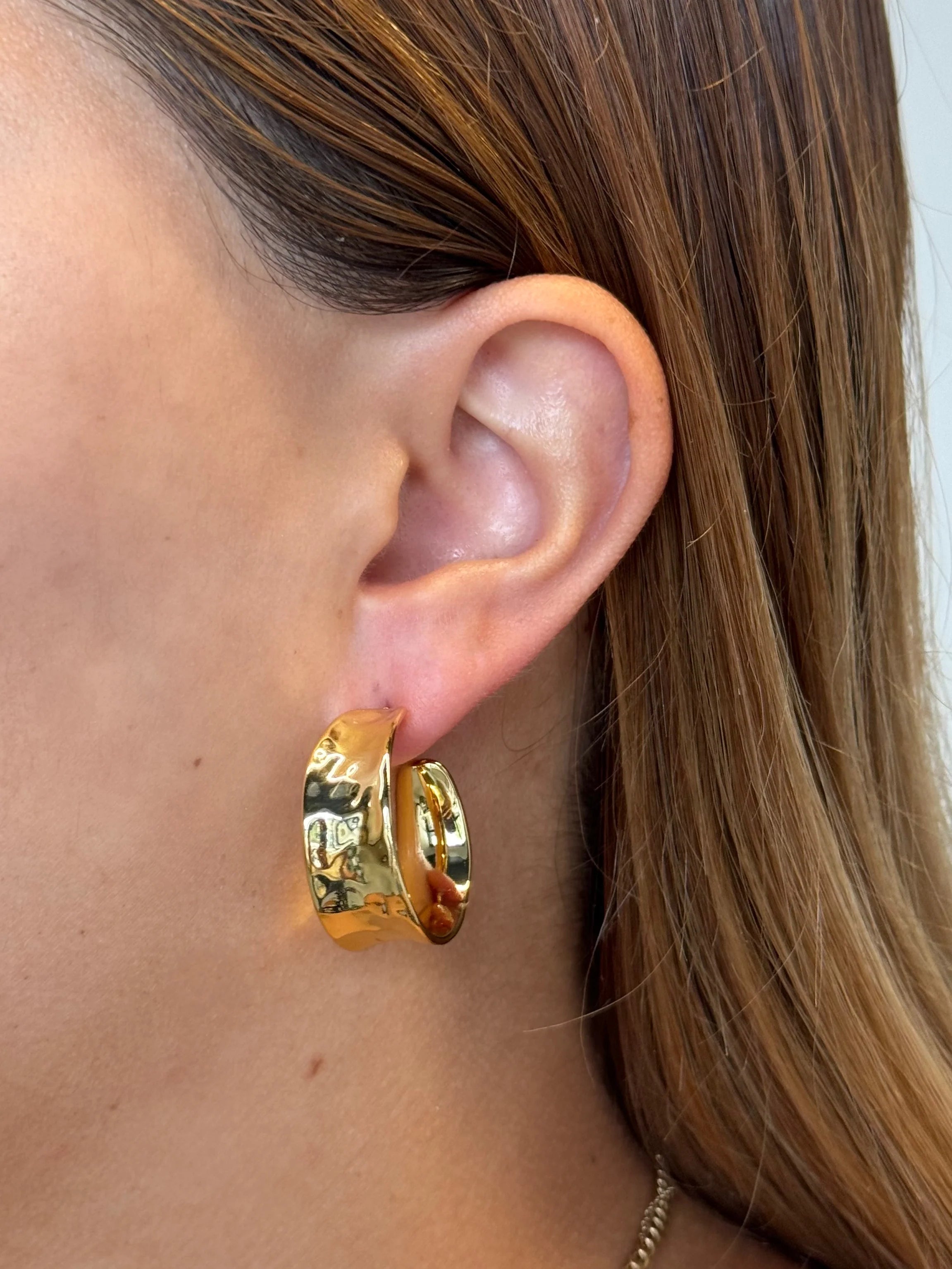 Bianca Hoop Earring by Zafino - Gold