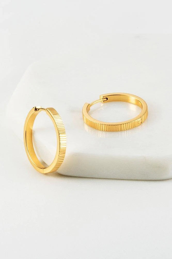 Billie Hoop Earrings by Zafino - Gold
