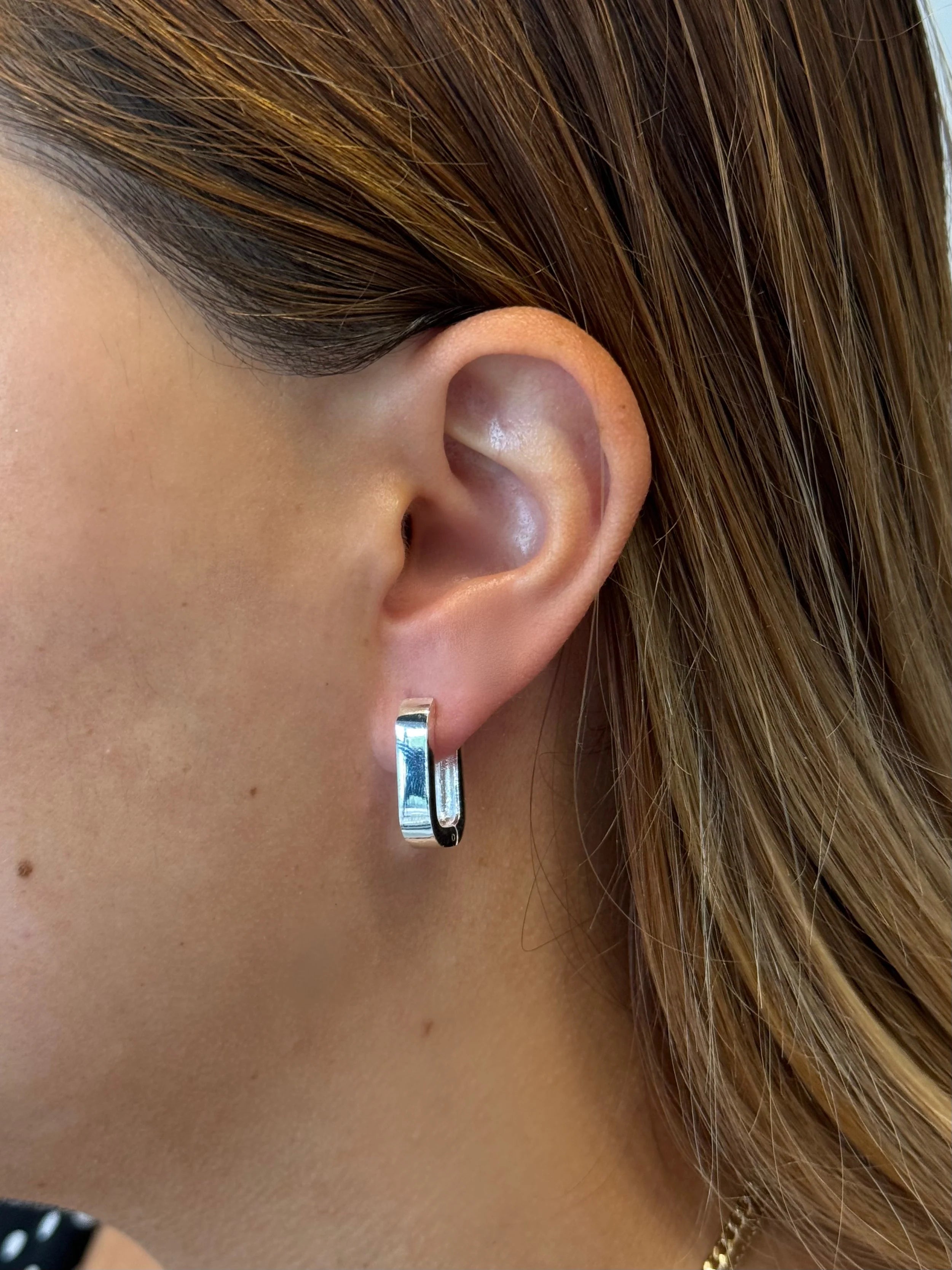 Cassie Hoop Earrings - Silver