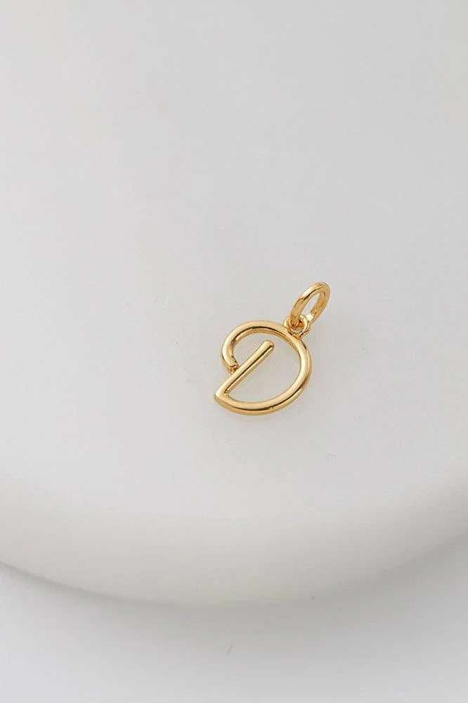 Letter D Charm by Zafino- Gold