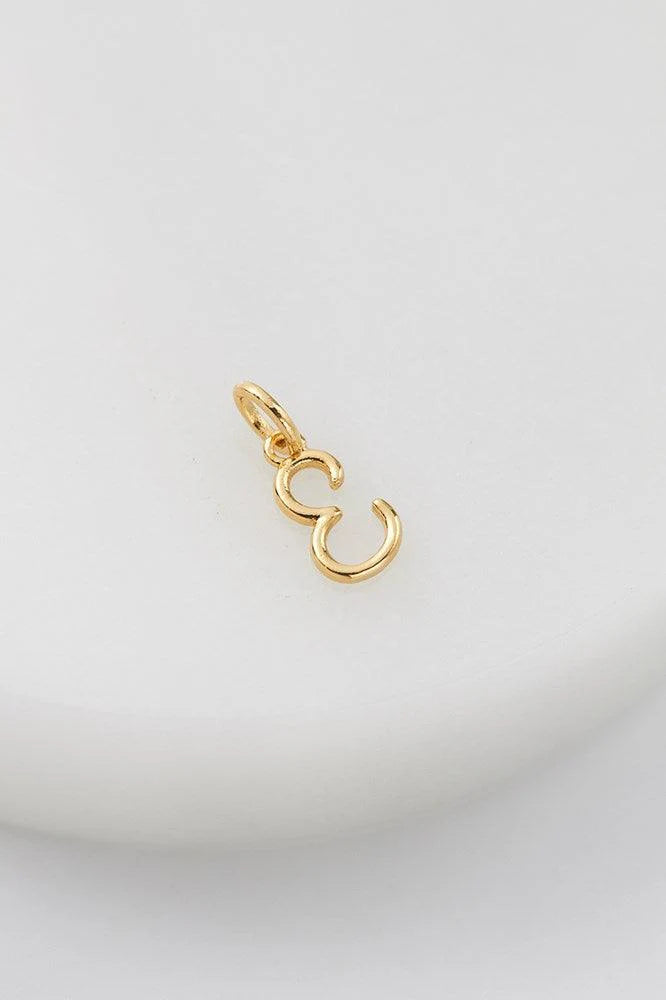 Letter E Charm by Zafino- Gold