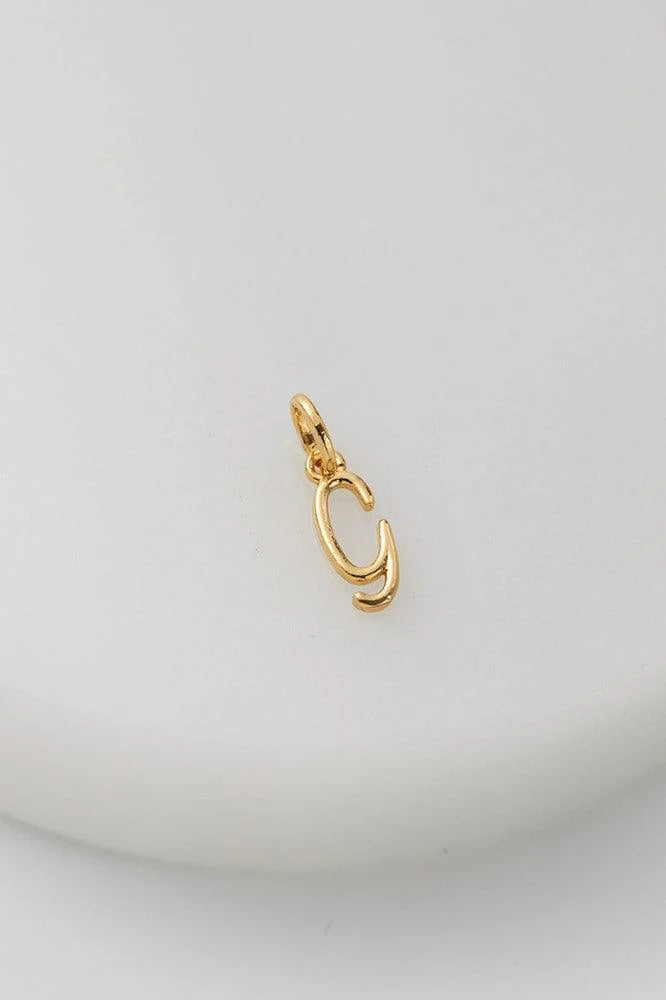Letter G Charm by Zafino- Gold