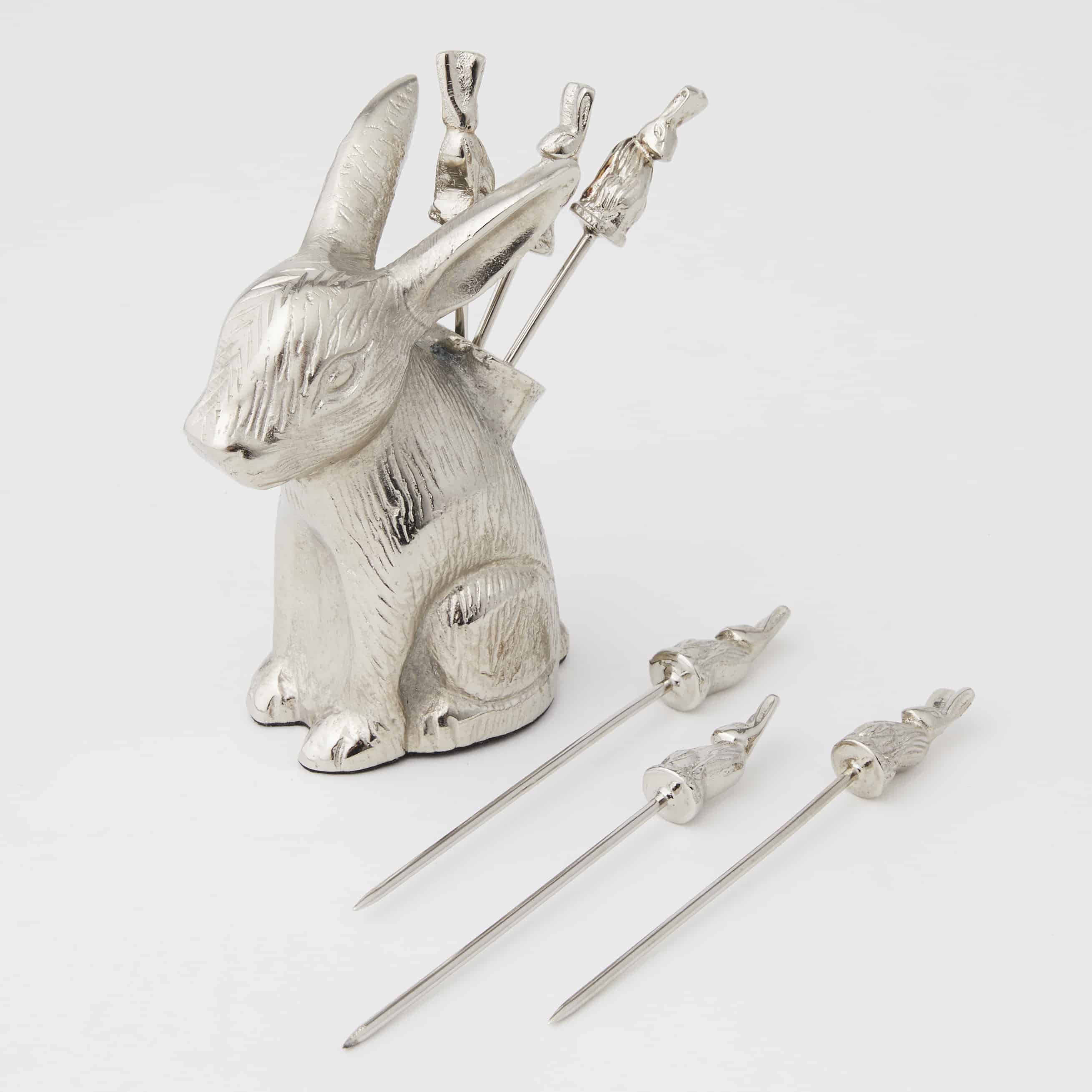 Rabbit Cocktail Picks Set Of 6