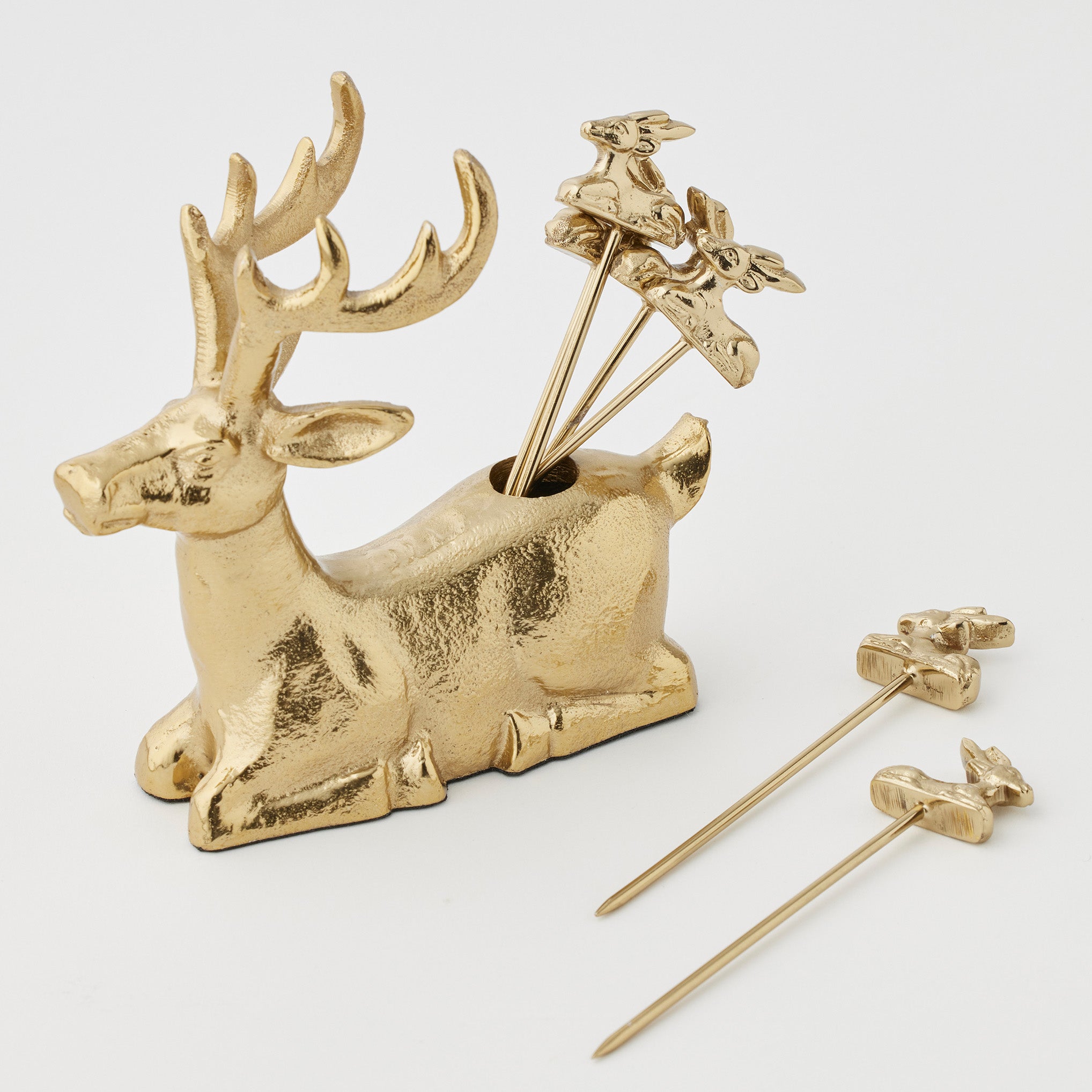 Deer Cocktail Picks s/6 by Pilbeam Living