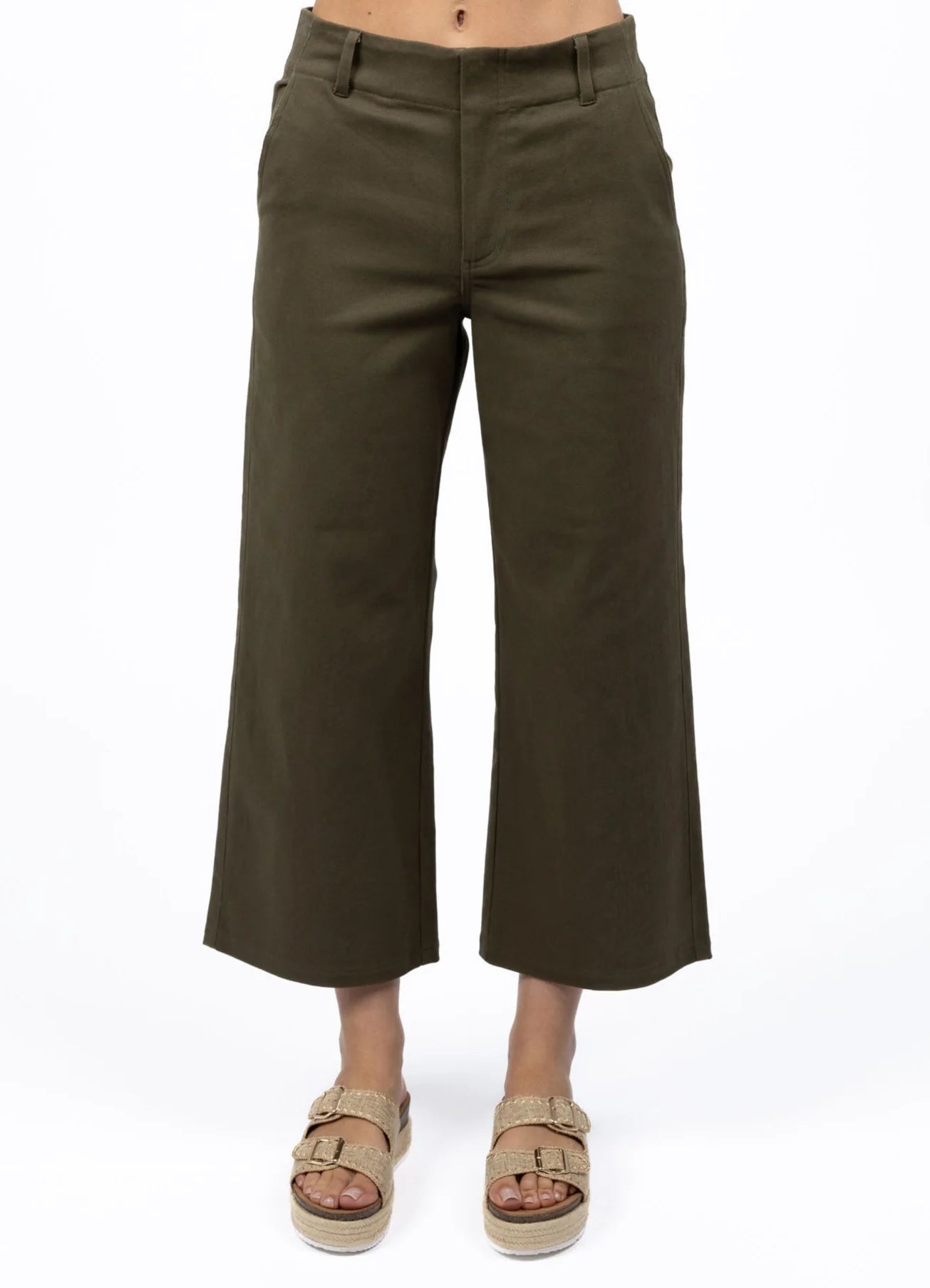 Margot Drill Pant by Humidity Lifestyle - Moss