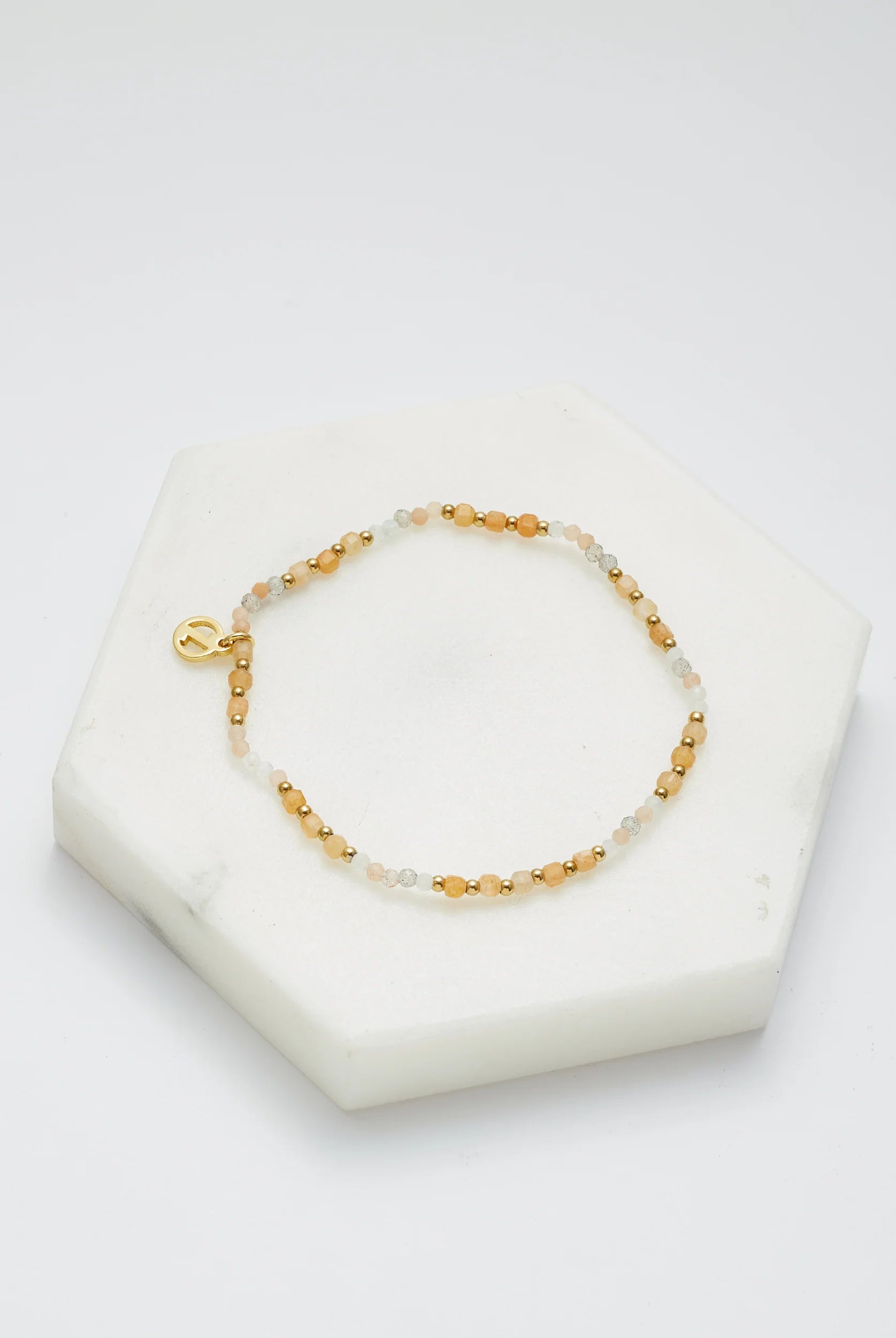Hazel Bead Bracelet by Zafino- Blush