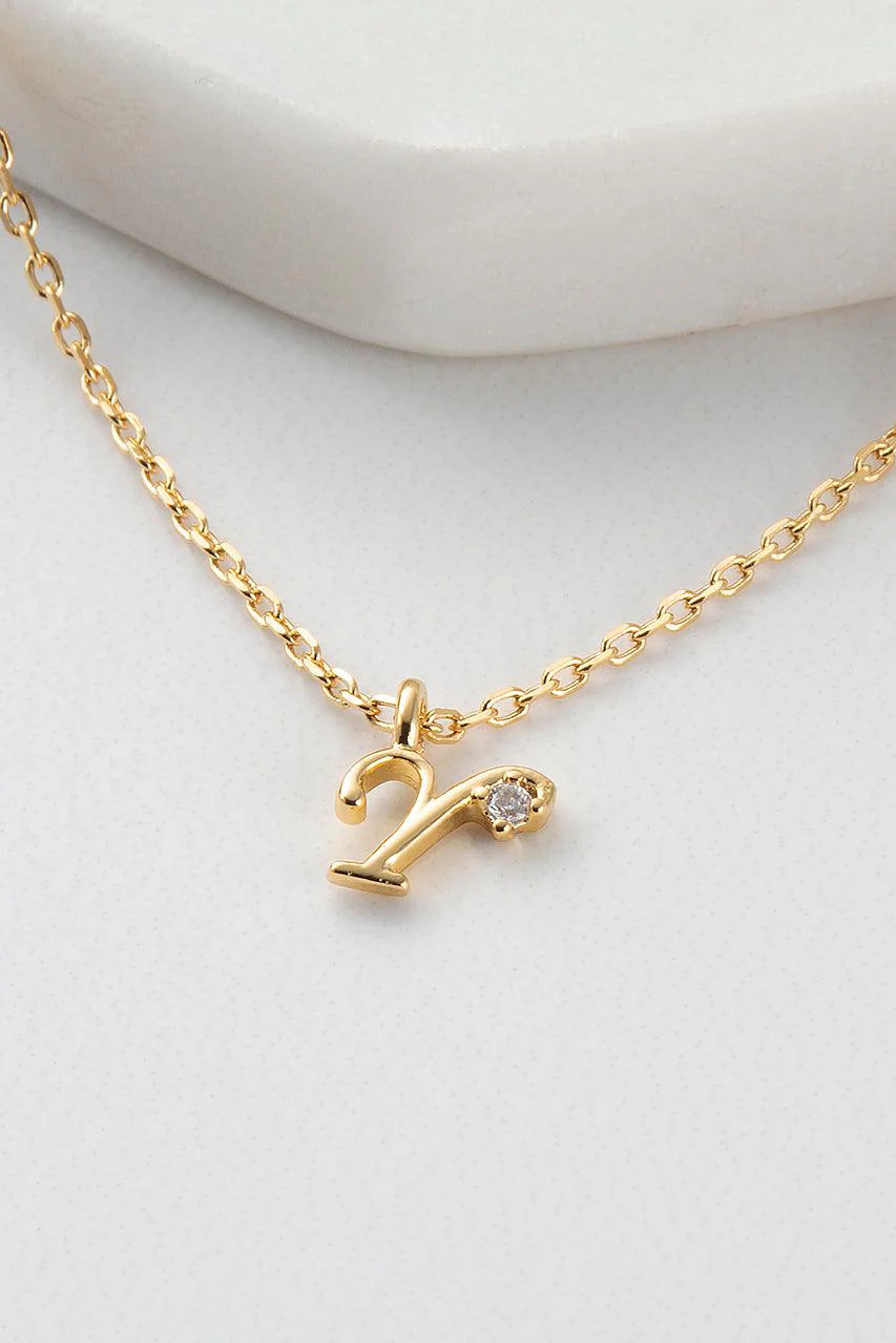 Initial Necklace Y by Zafino- Gold