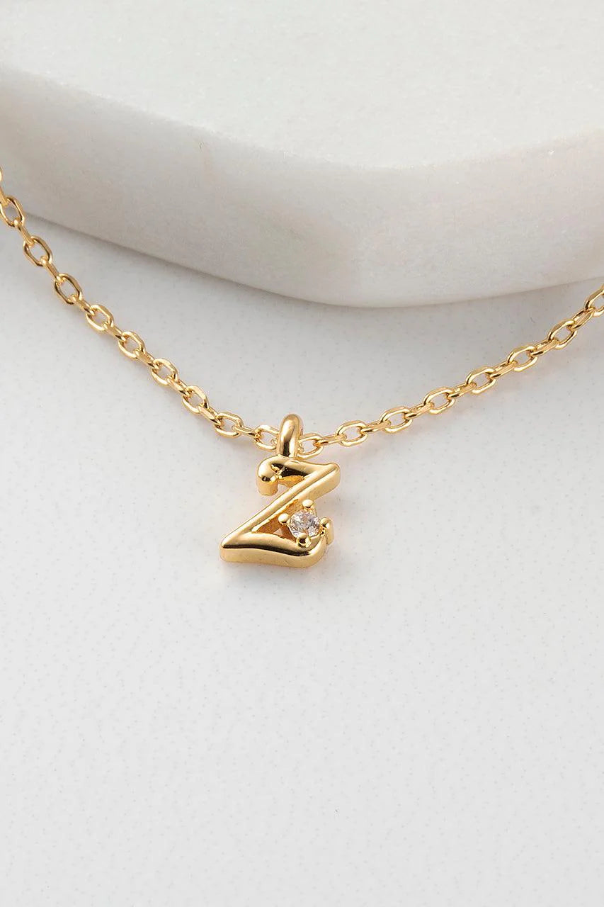 Initial Necklace Z by Zafino- Gold