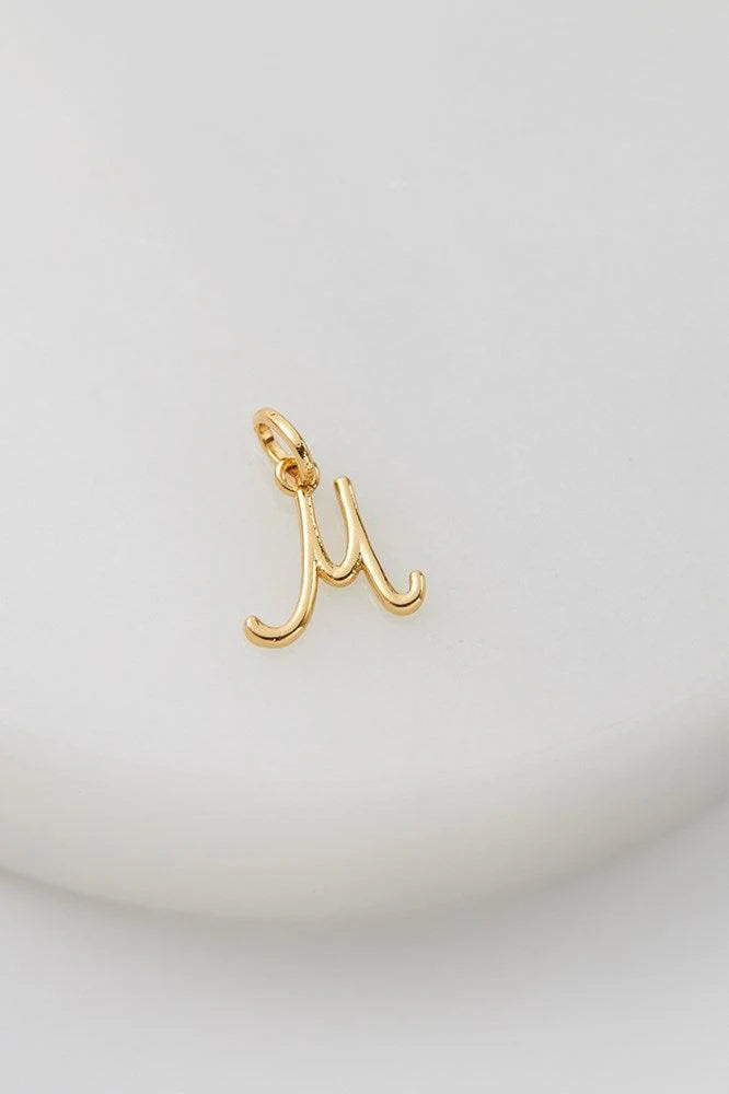 Letter M Charm by Zafino- Gold