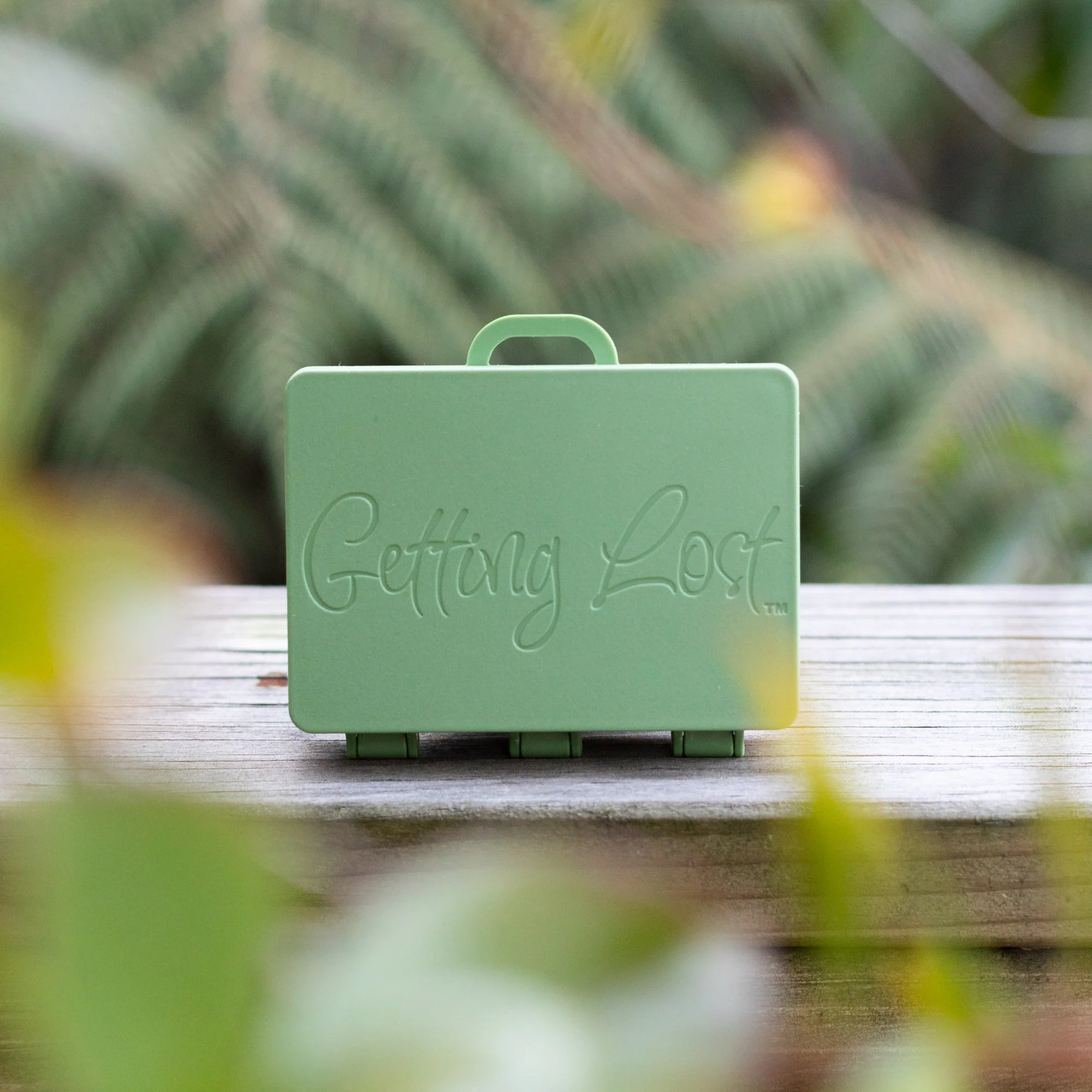 The Moss Green Suitcase by Getting Lost
