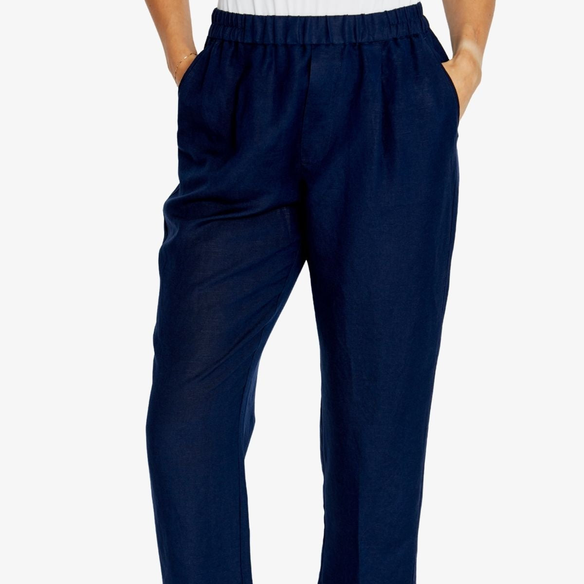 Karli relaxed tapered pant by Ping Pong - Navy