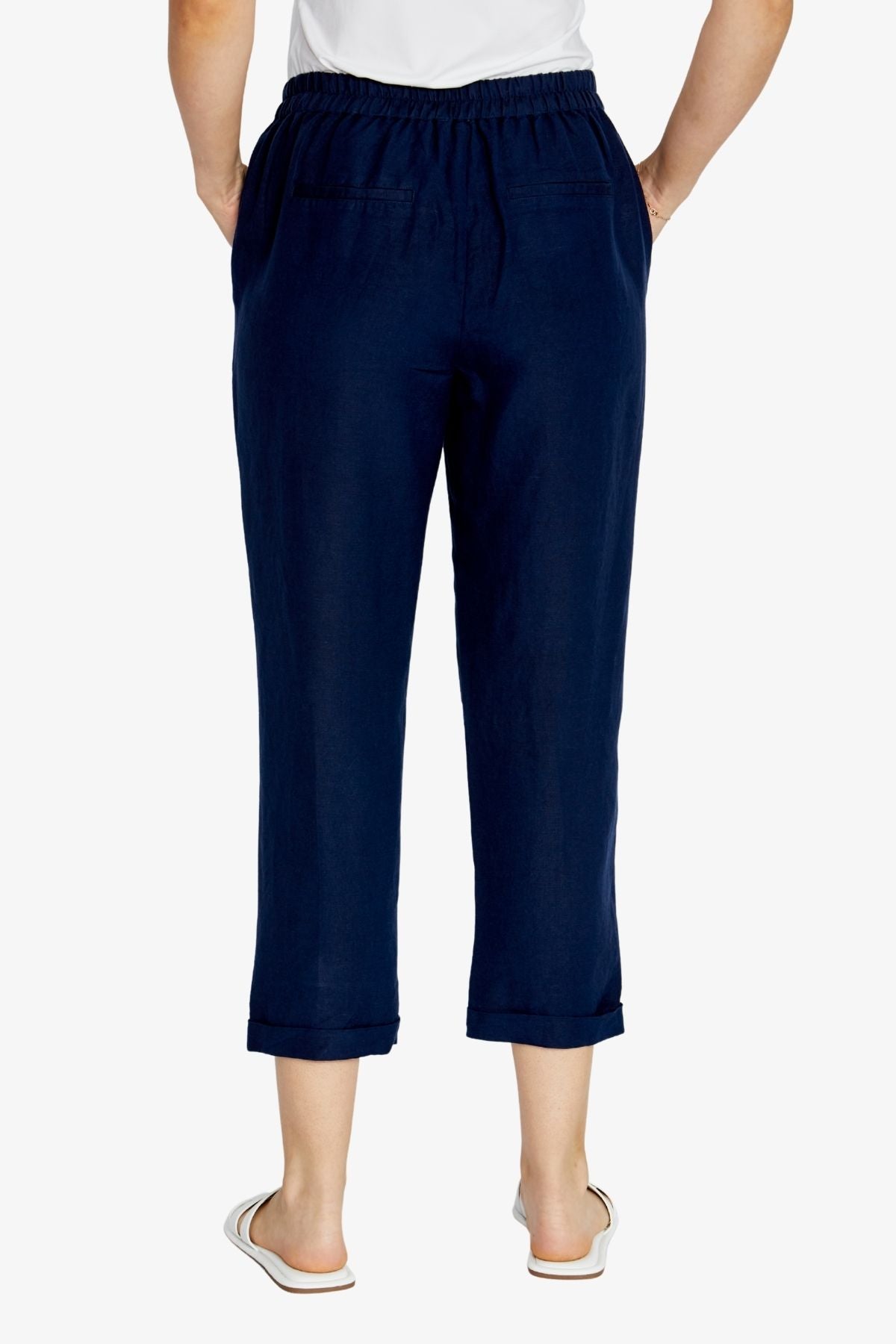 Karli relaxed tapered pant by Ping Pong - Navy