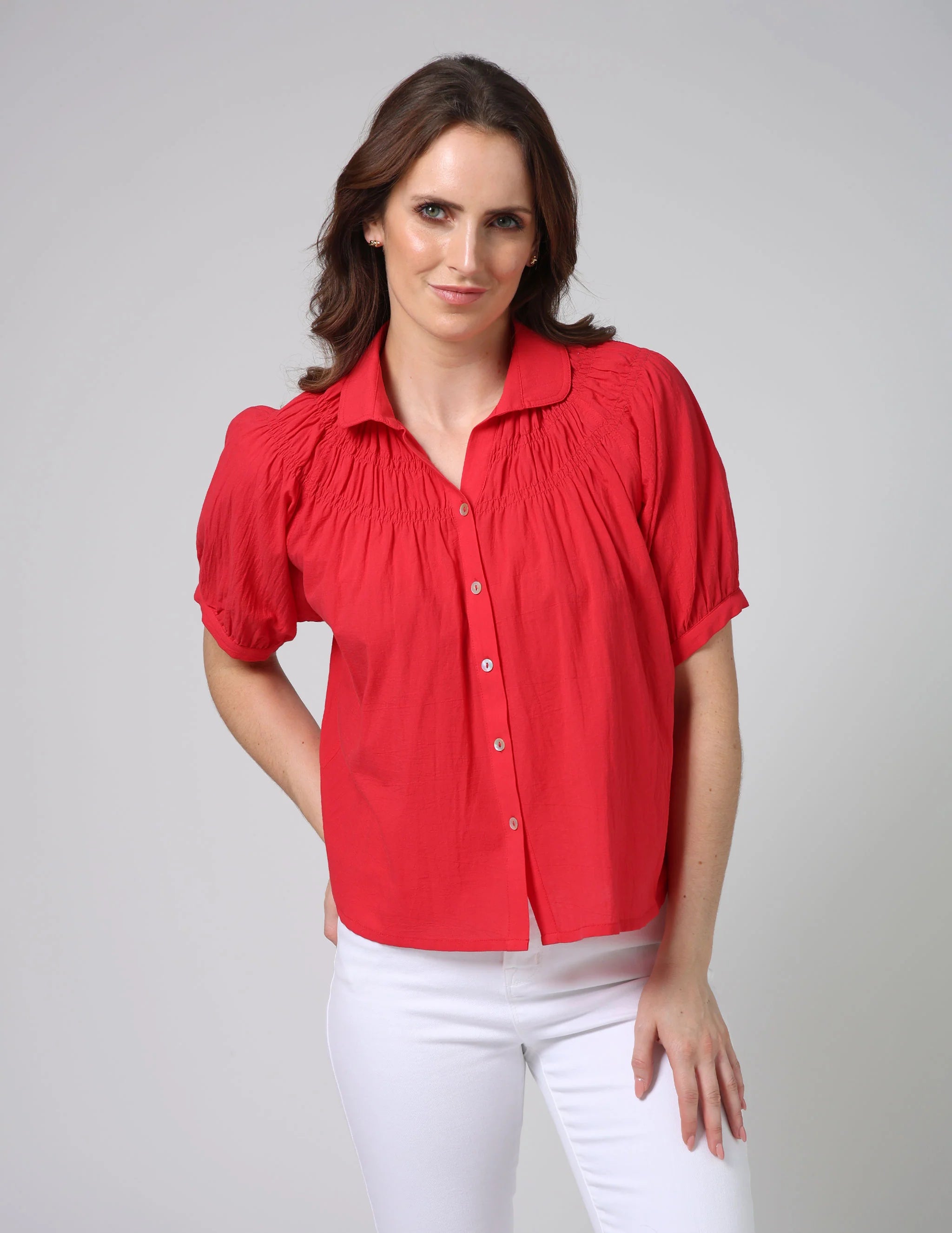 Mimi Blouse by Stella & Gemma - Flame