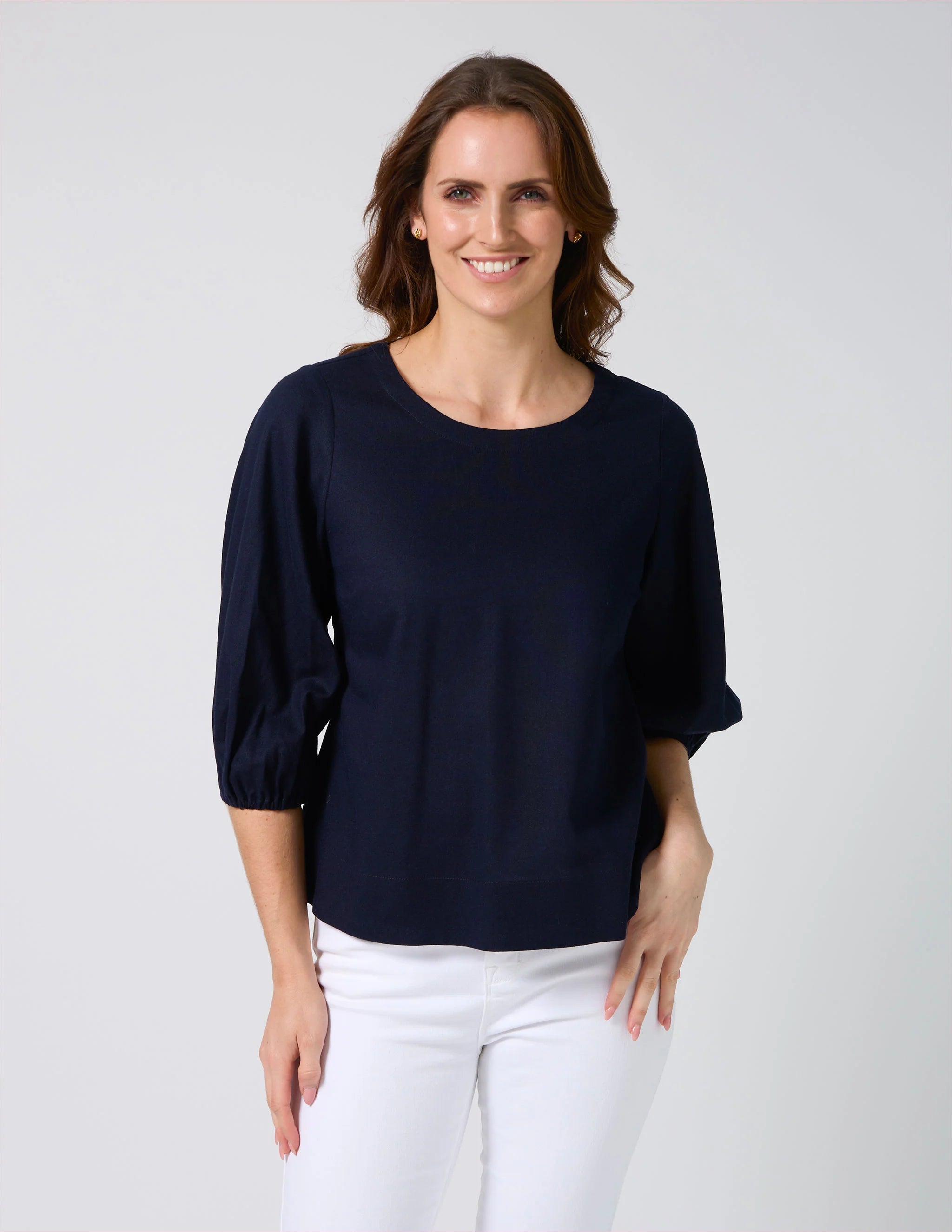 Ursula Blouse by Stella & Gemma - Hampton Blue
