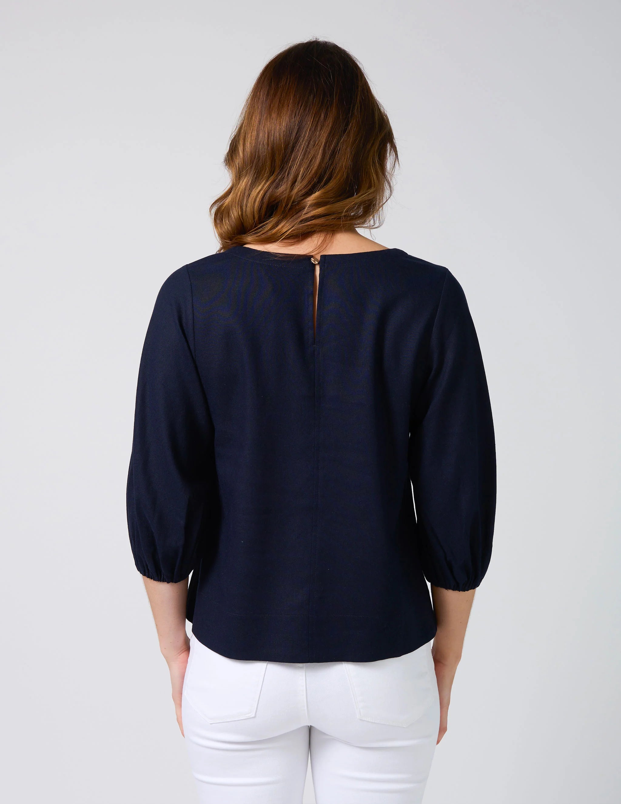 Ursula Blouse by Stella & Gemma - Hampton Blue