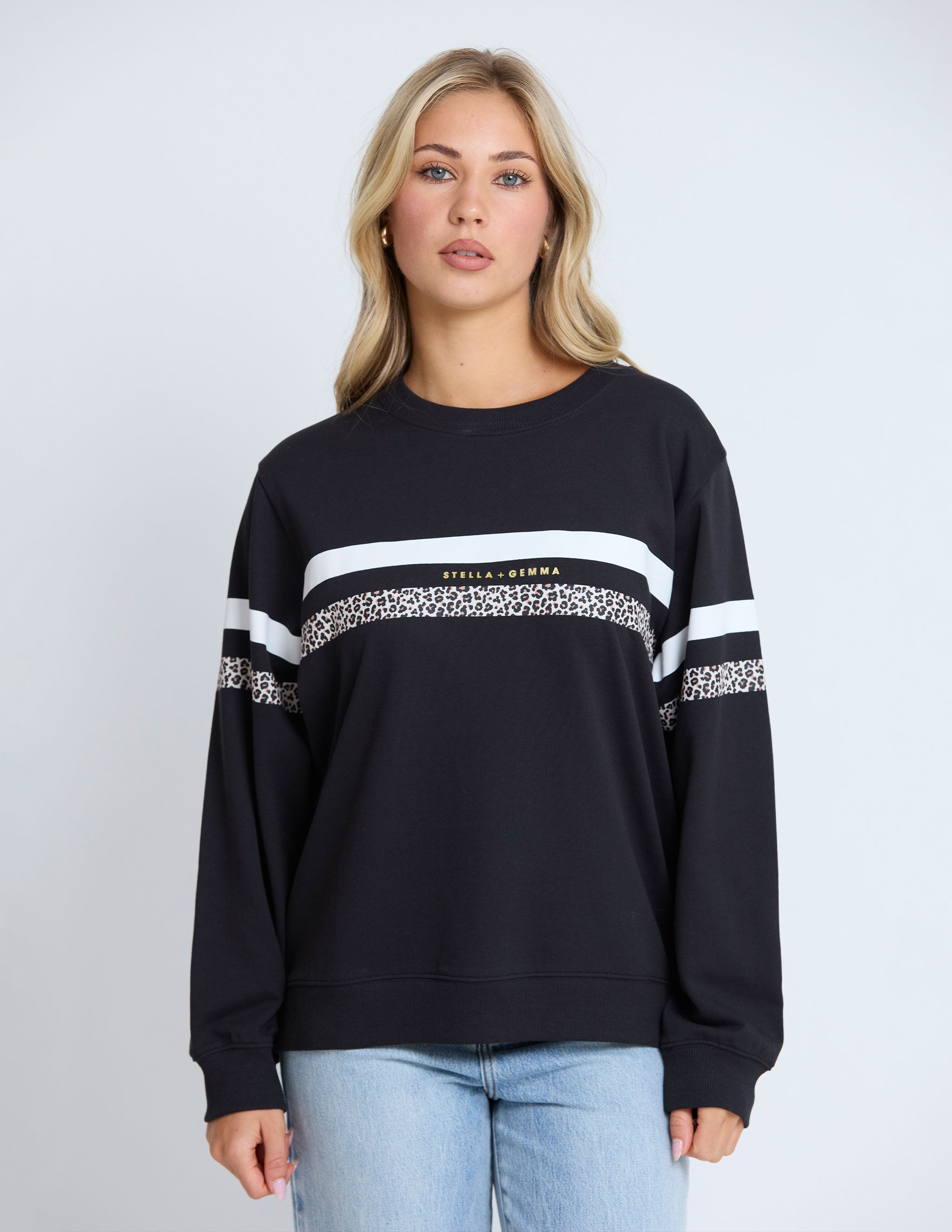 Essential Sweat by Stella + Gemma - Black/White Leopard