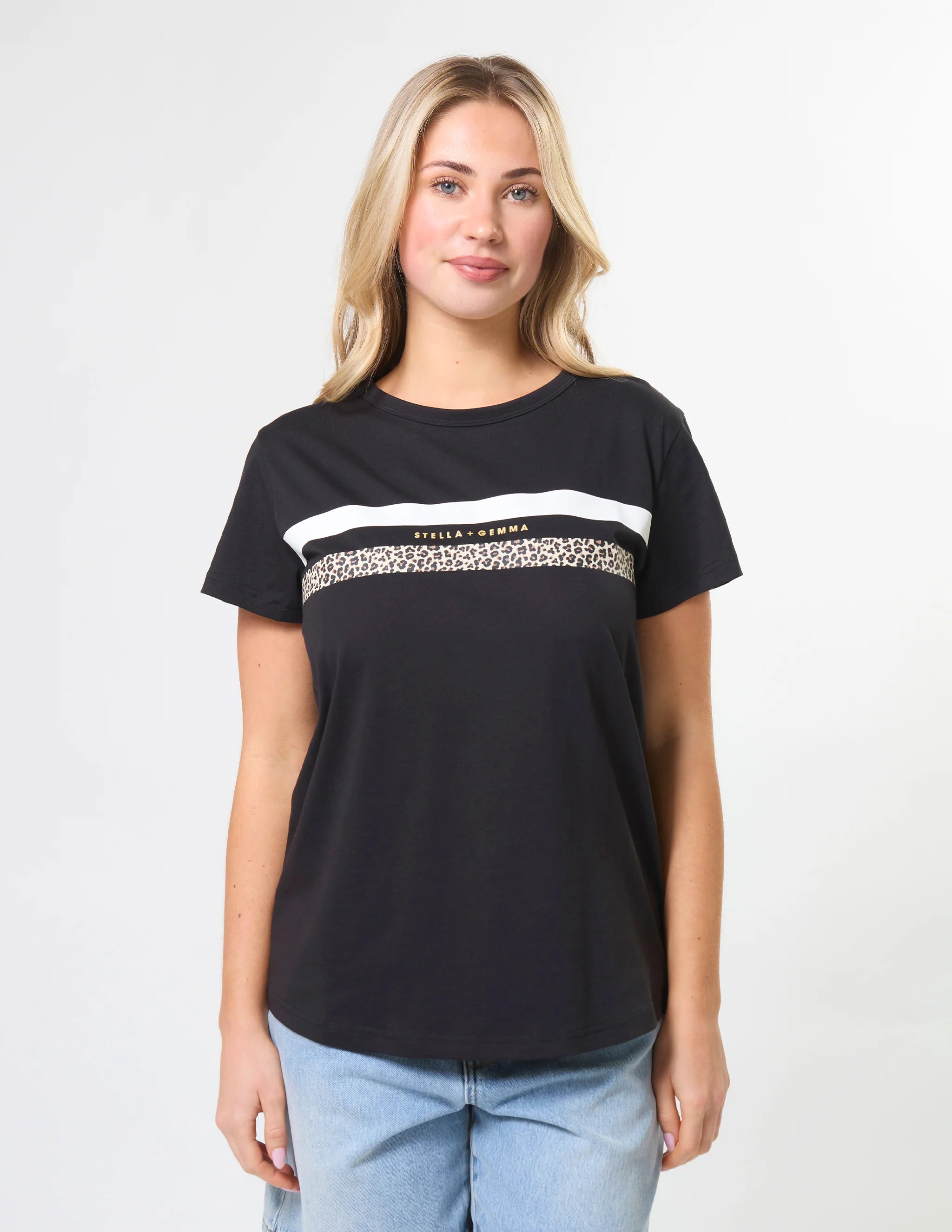 Classic Tee by Stella & Gemma - Black True Icon Stripe
