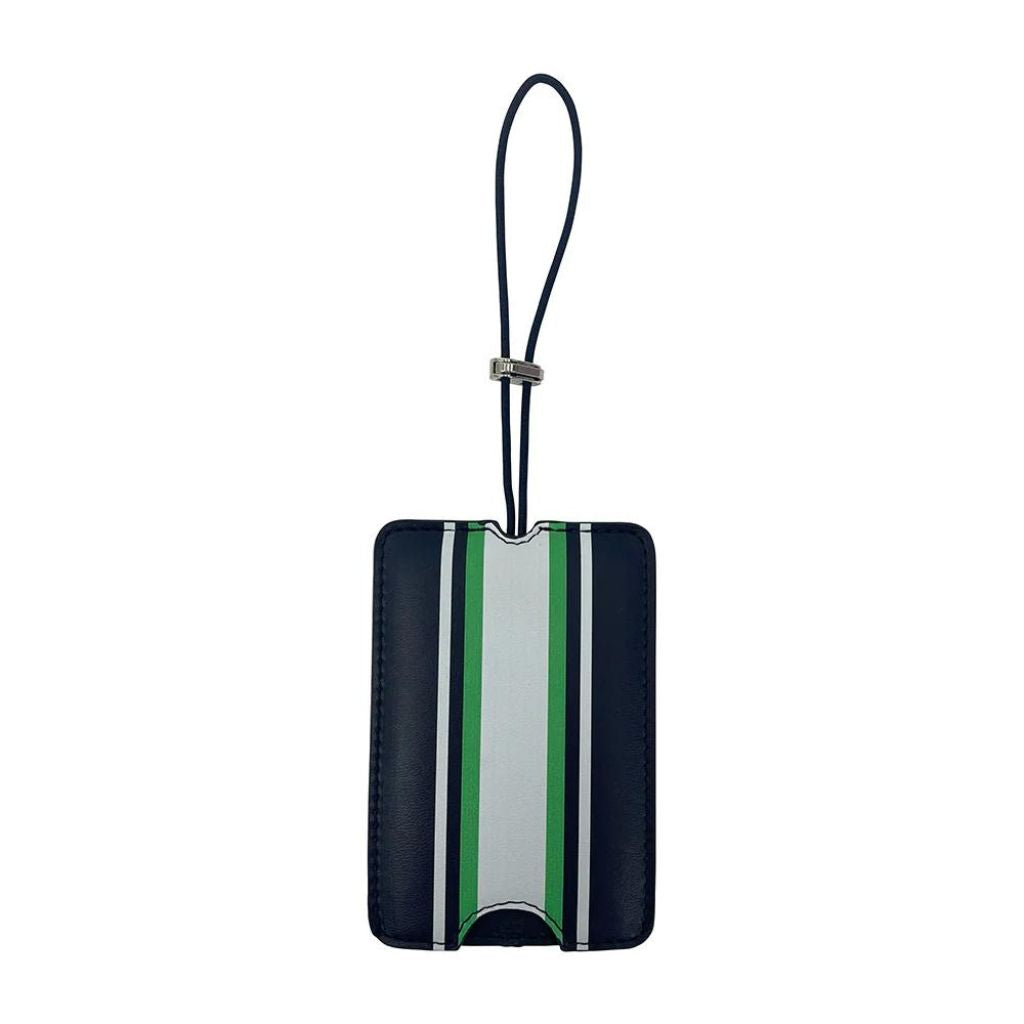 Stripe Luggage Tag - Navy