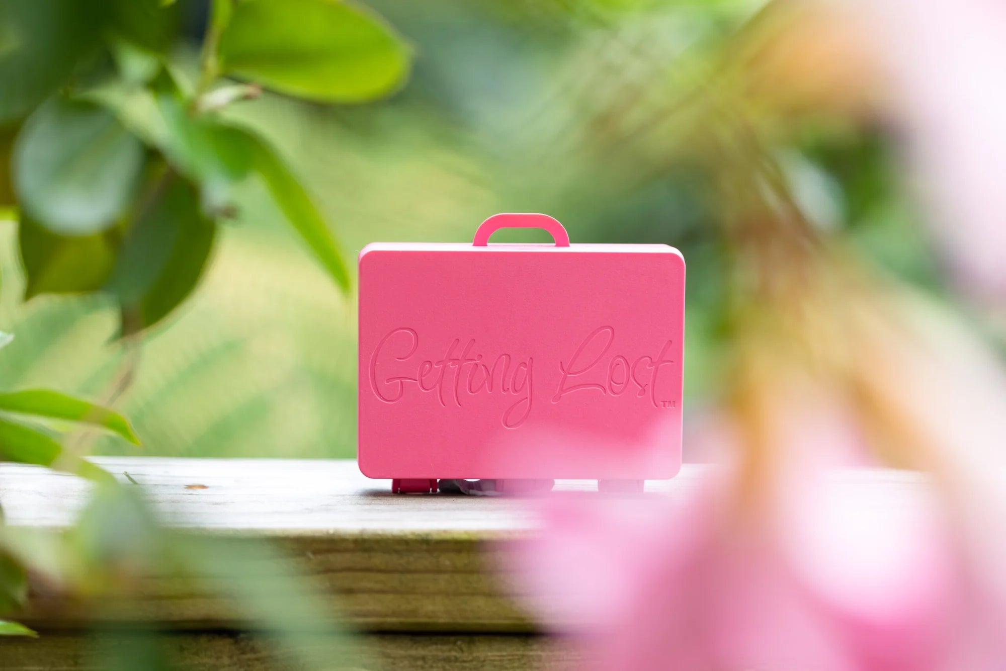 The Pink Spring Blooms Suitcase by Getting Lost