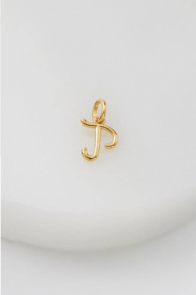 Letter T Charm by Zafino- Gold