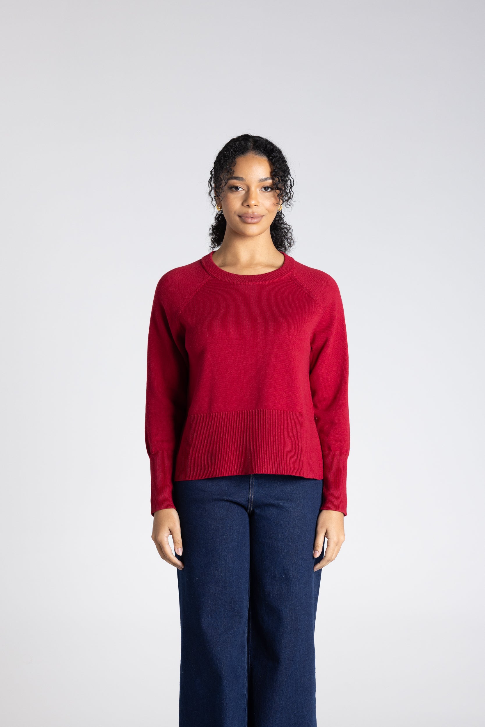 Basic Sweater by Two-Ts - Spiced Wine