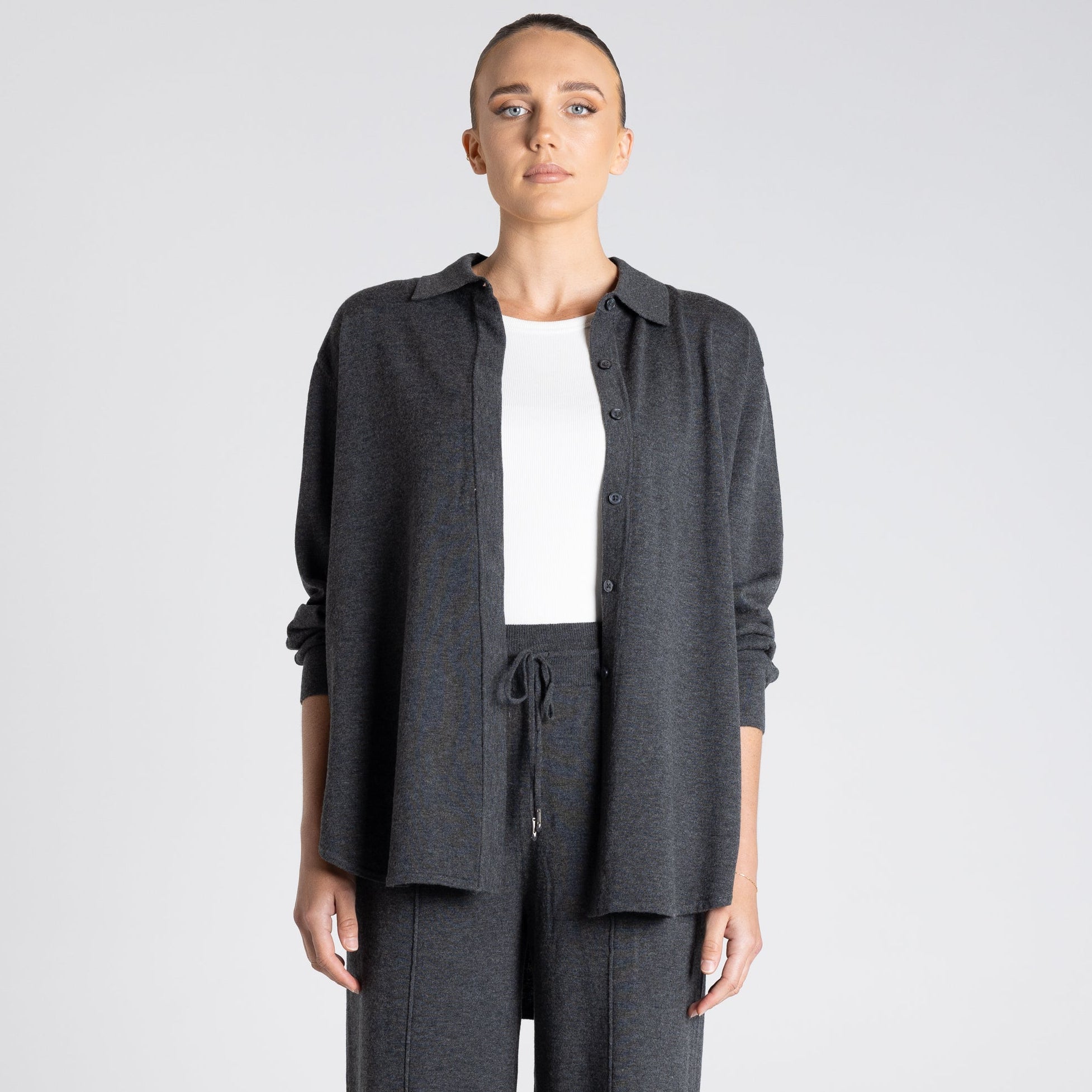Knit Shirt/Dropped Shoulder by Two-T's