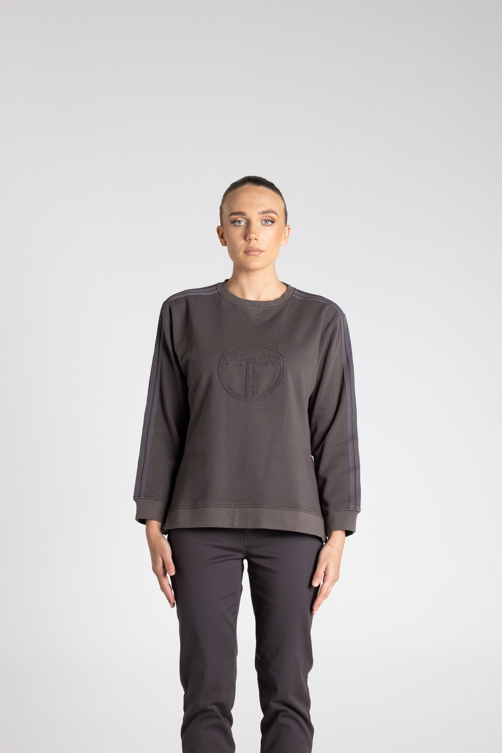 Logo Sweater by Two-Ts - Slate