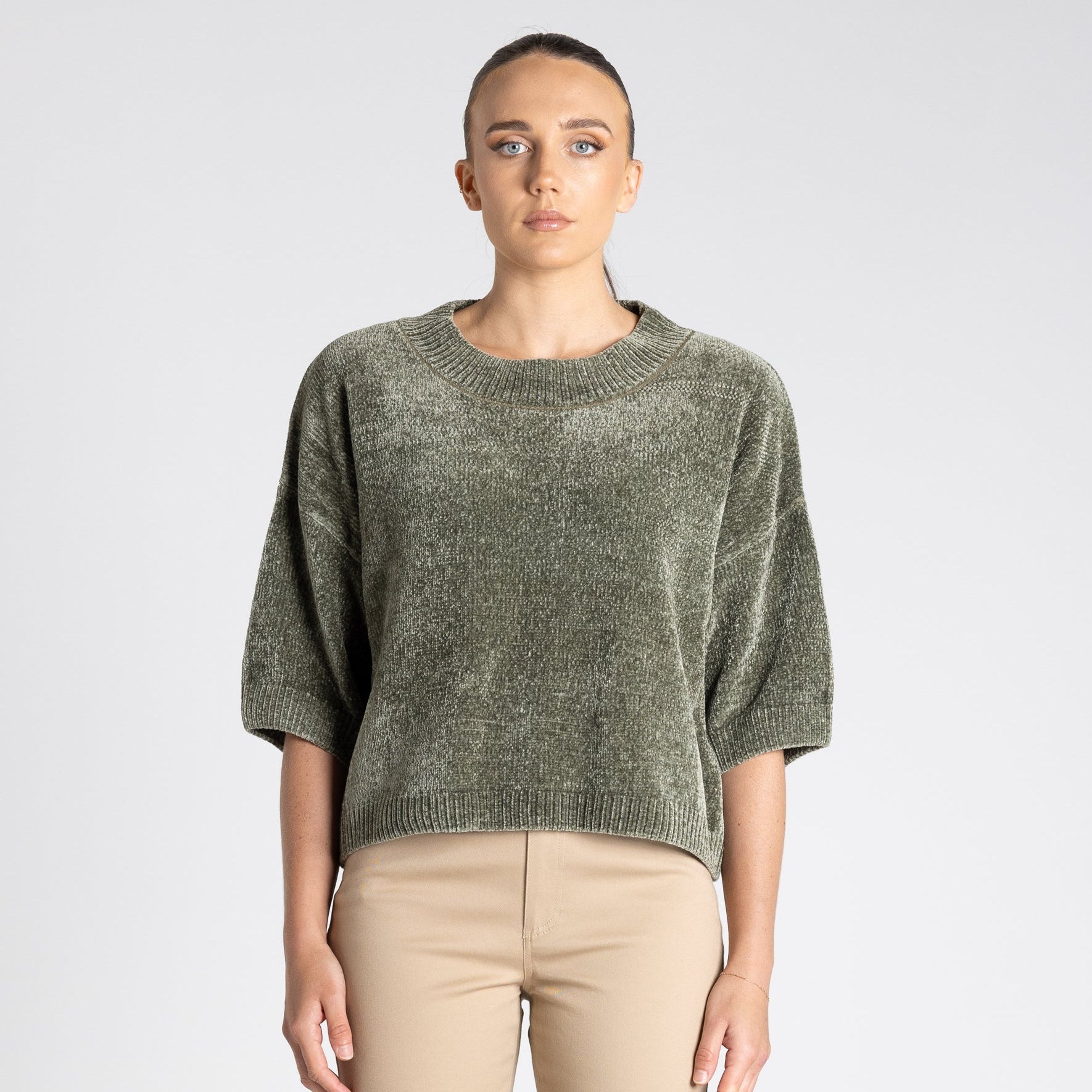 CHENILLE KNIT TOP by Two T's