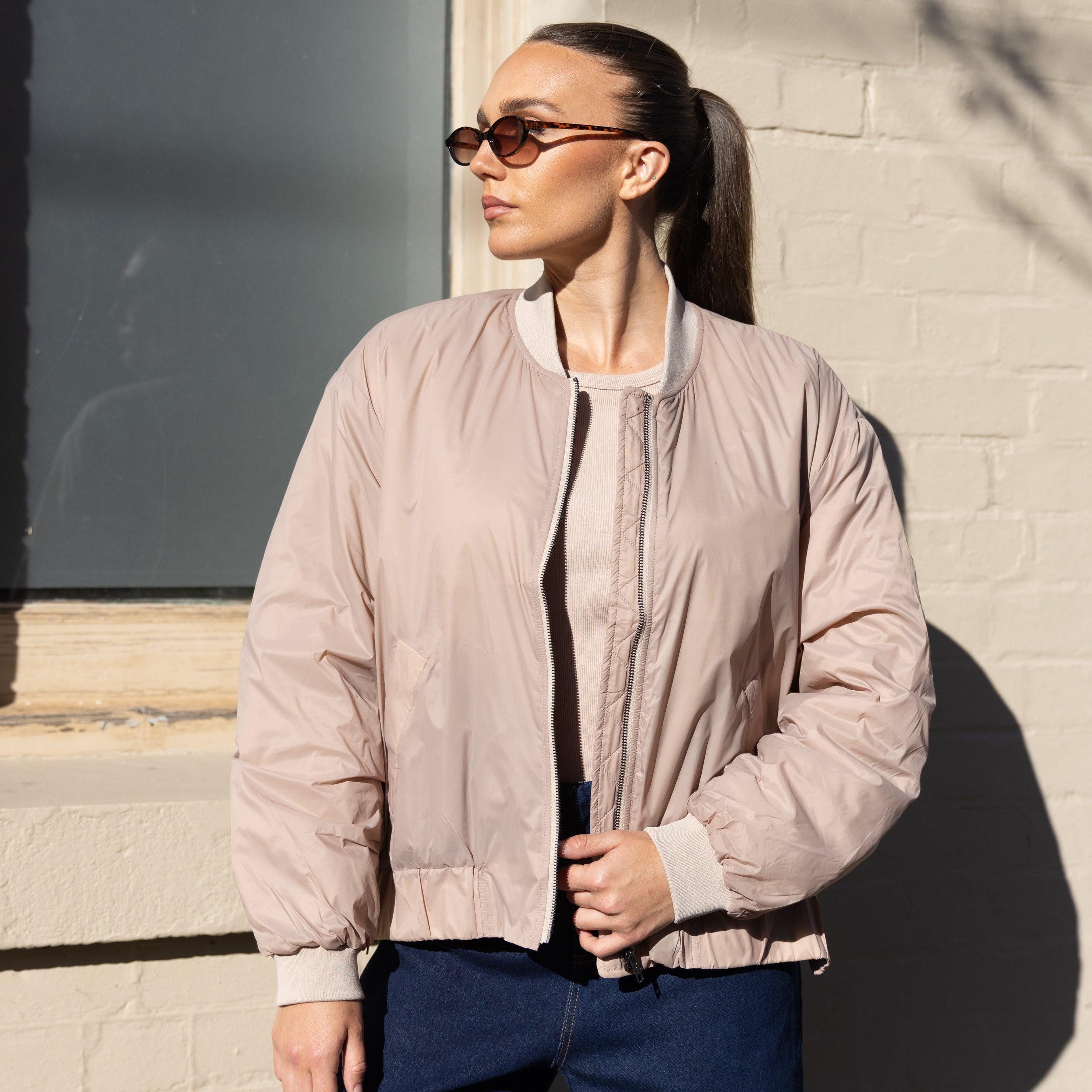 Puffer Bomber Jacket w/zip sidesby Two-T's