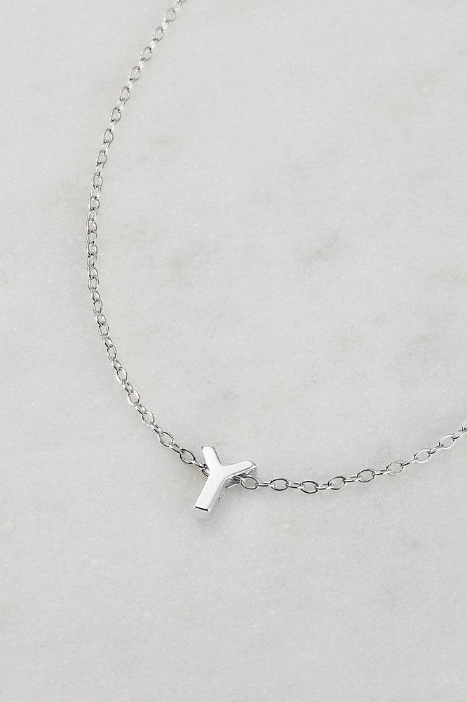 Letter Necklace Y by Zafino- Silver