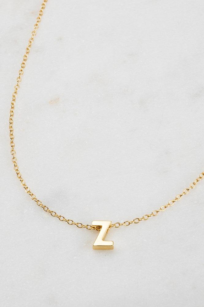 Letter Necklace Z by Zafino- Gold