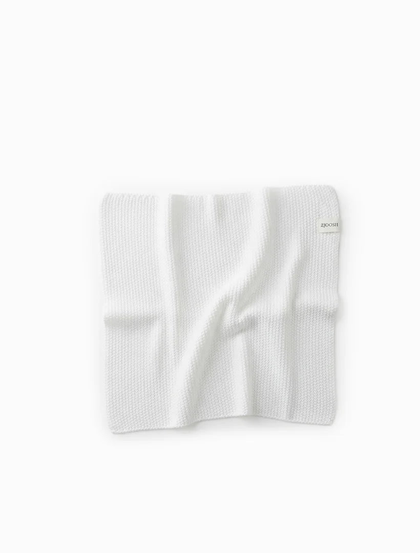 Organic Face Cloths Set of 2 White Stone by Zjoosh