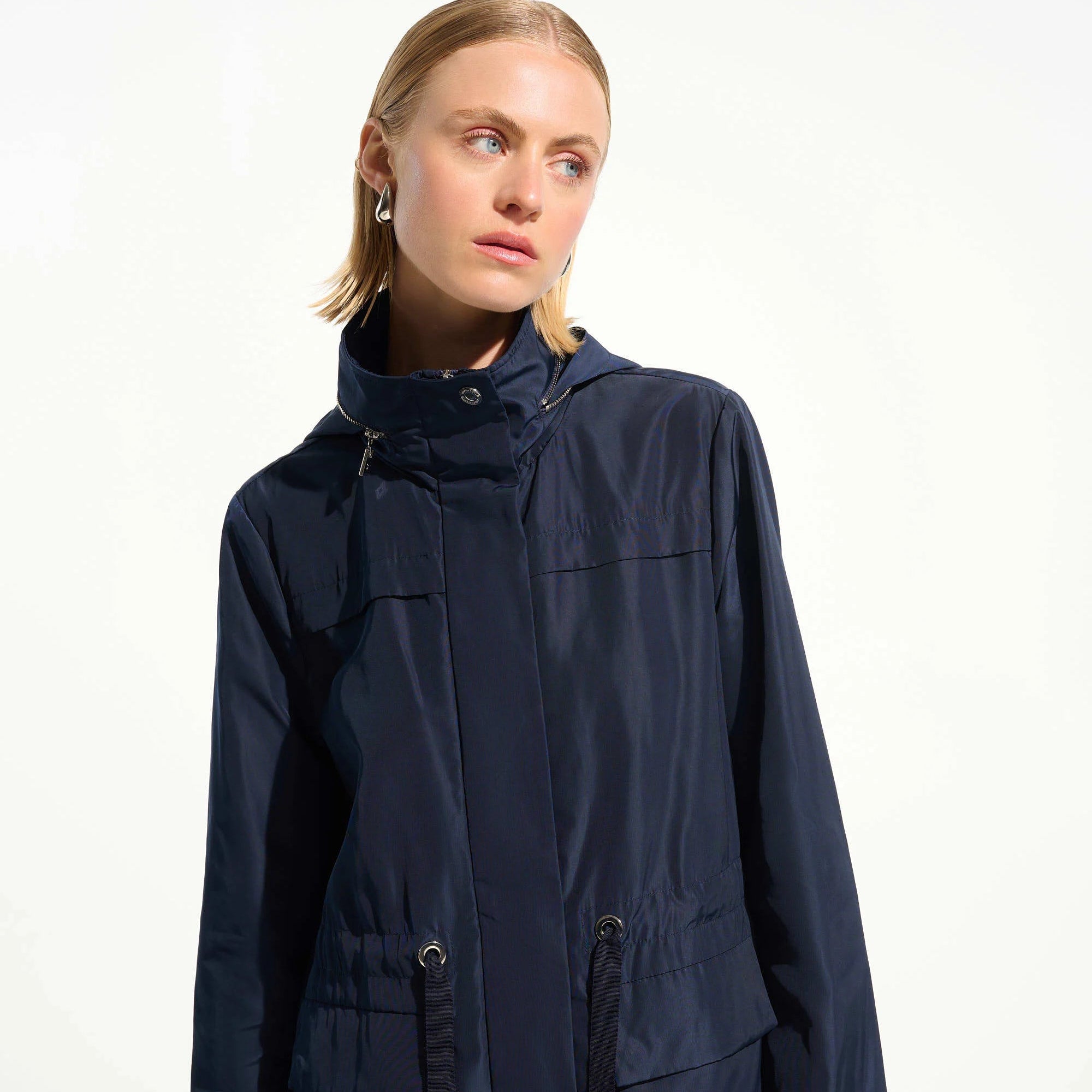 Imitation Memory Anorak With Hidden Hood by Joseph Ribkoff