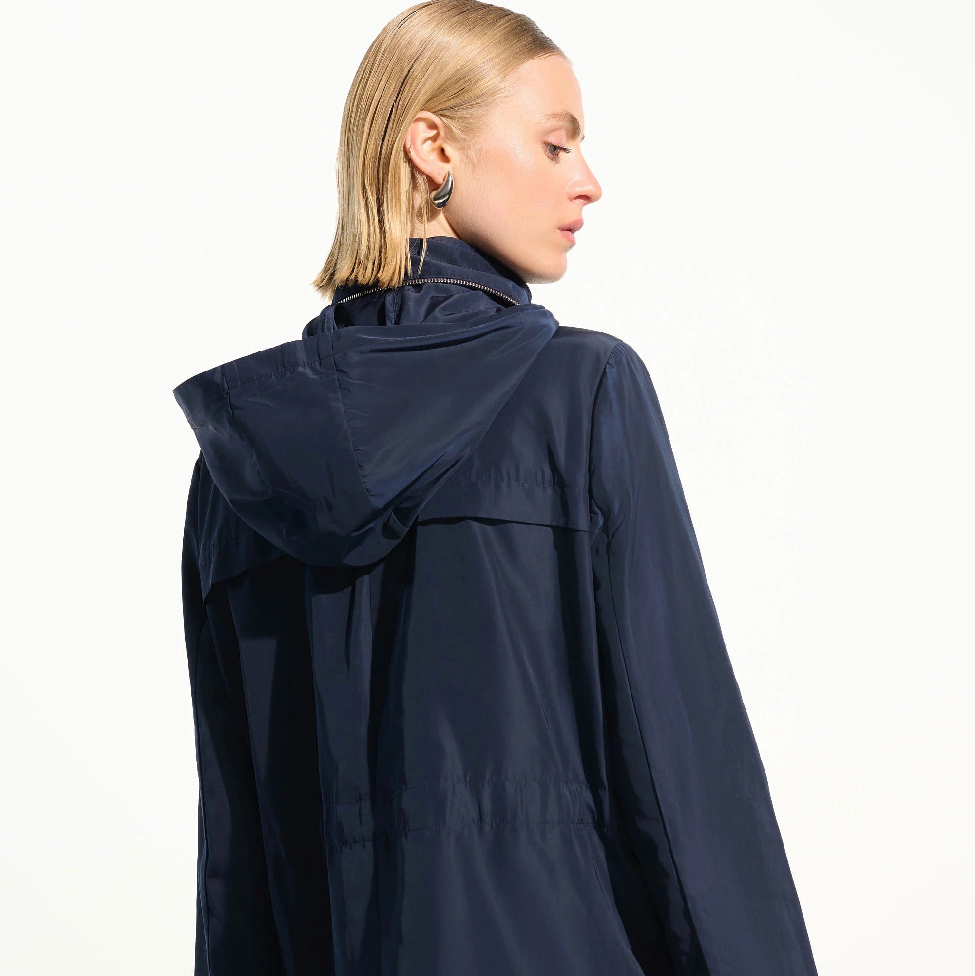 Imitation Memory Anorak With Hidden Hood by Joseph Ribkoff