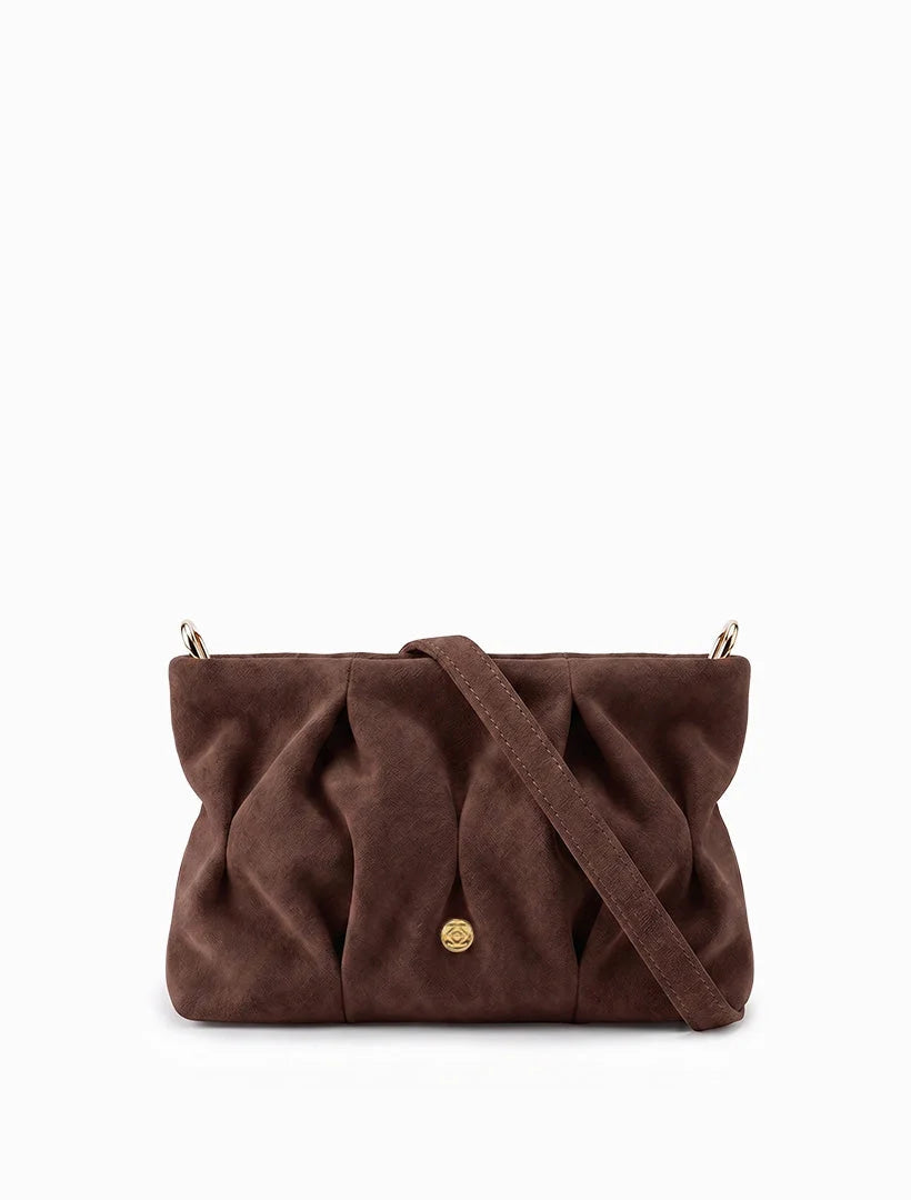 Annabel eco suede bag by Zjoosh - Tan & Chocolate