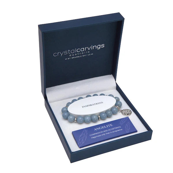 Angelite Tree of Life bracelet by Bramble Bay – HivePortarlington