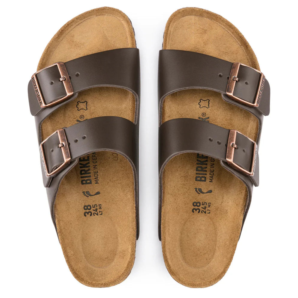 Arizona Brown Smooth Leather by Birkenstock