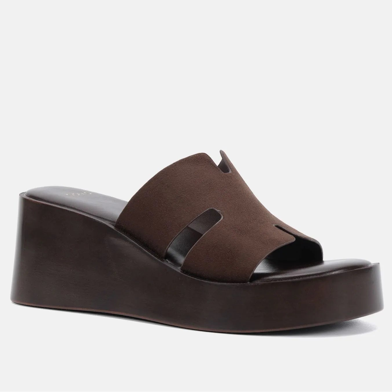 BERM espresso wedge heel by Novo