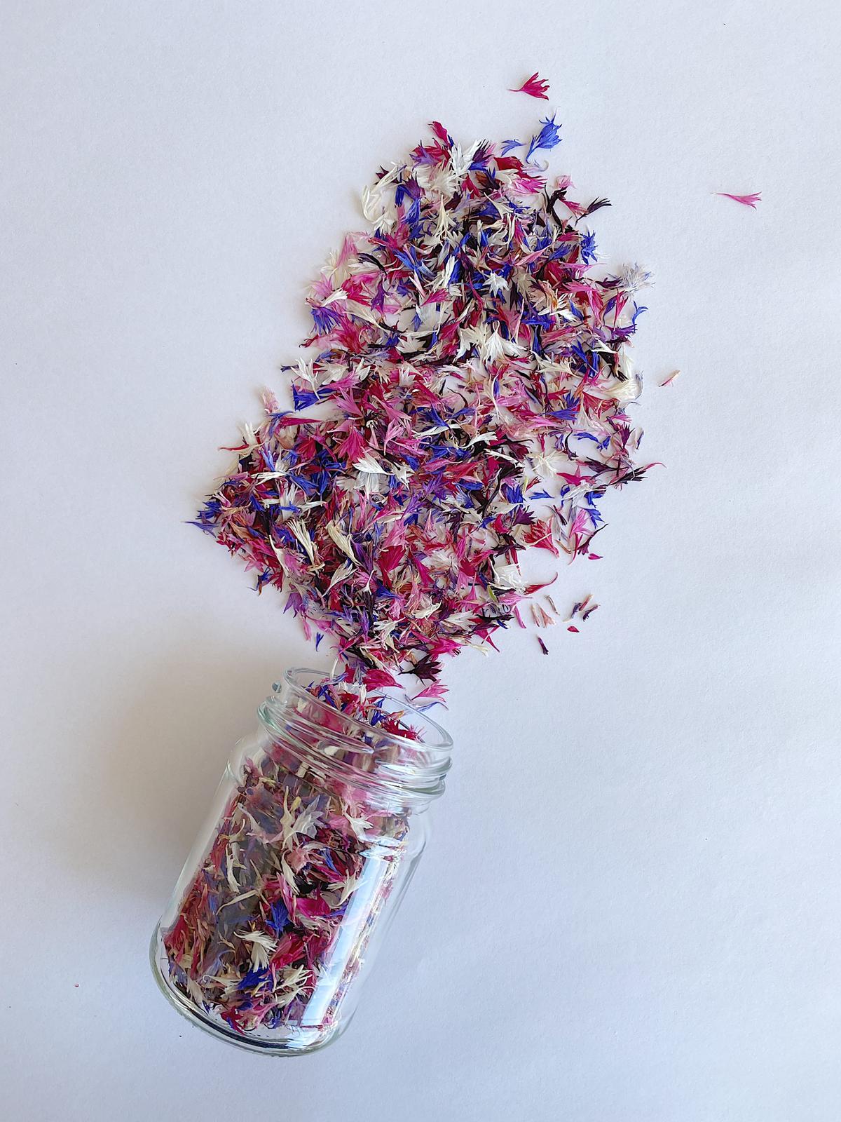 Edible Flower Sprinkles - Berries + Cream by The Peel Thing