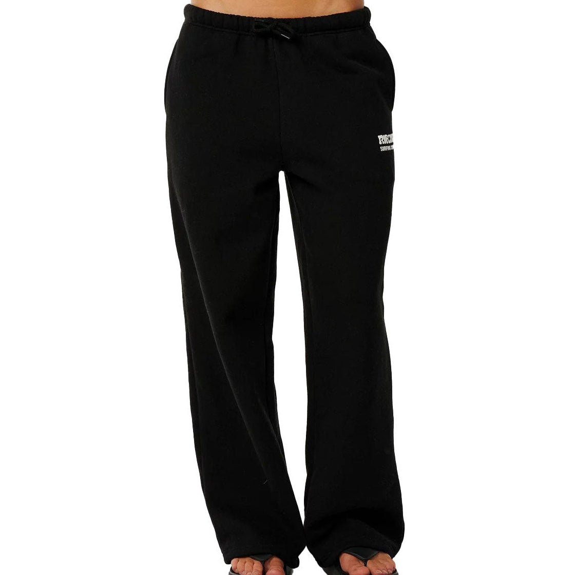 Surf Puff Wide Leg Trackpant Womens in Washed Black by Rip Curl