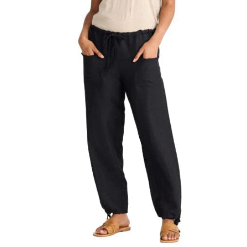 Amazon pant by The Shanty - Black linen blend